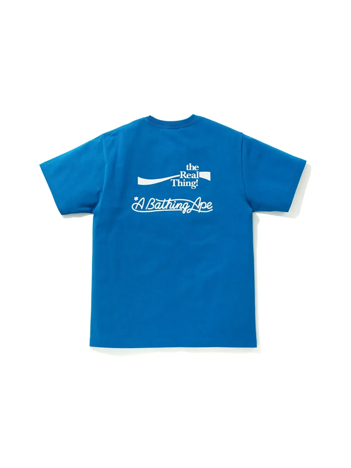 Мужская футболка с принтом BAPE x Coca Cola Tee BAPE — изображение 2 из 2, синий