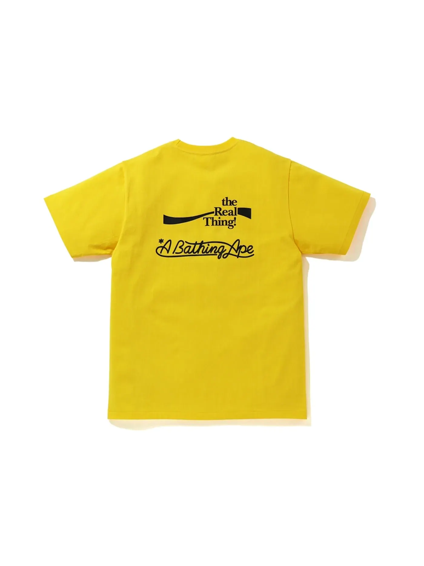 Мужская футболка с принтом BAPE x Coca Cola Tee BAPE — изображение 2 из 2, желтый