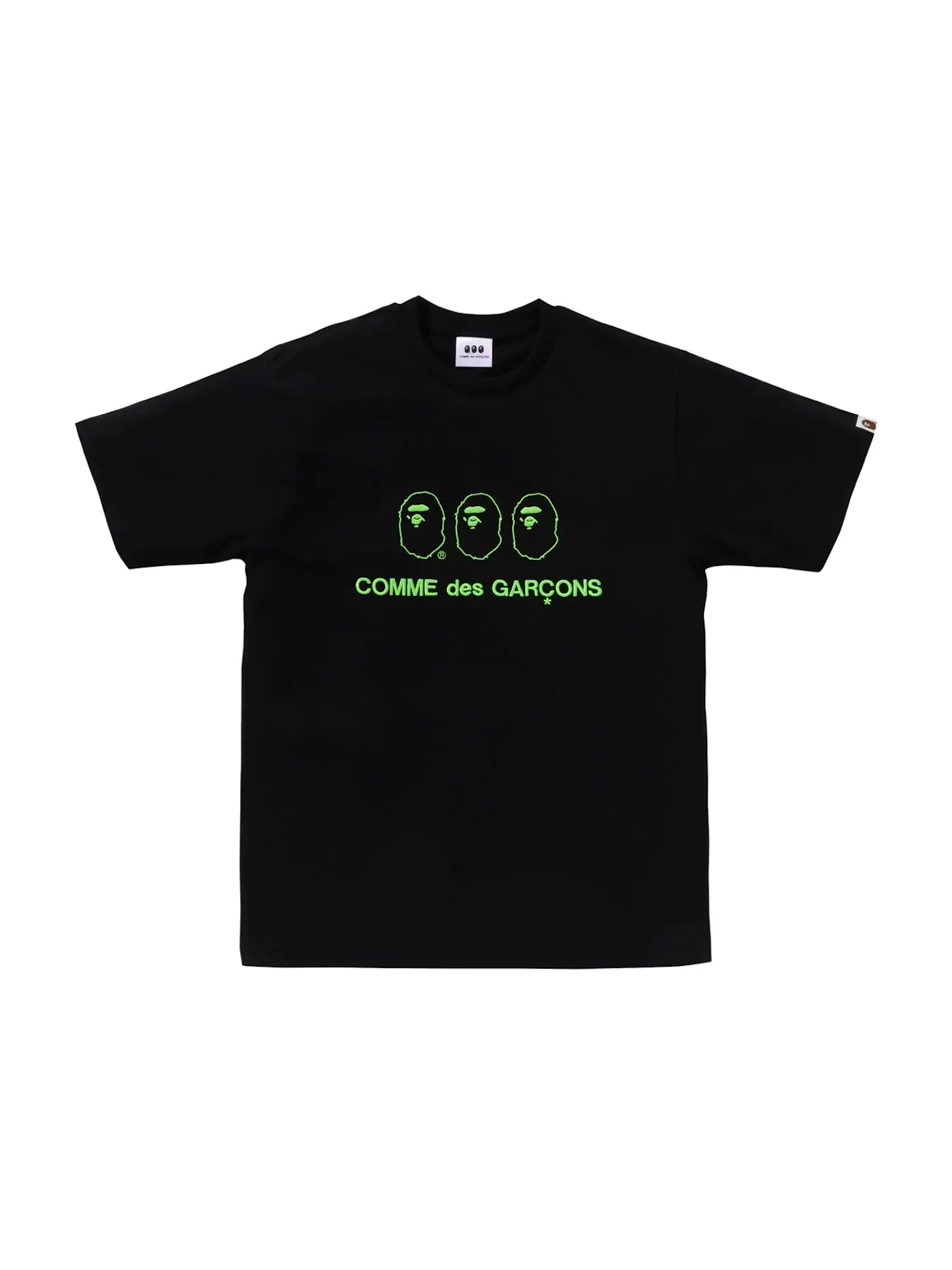 Мужская футболка с принтом BAPE x Comme des Garcons Osaka I Tee BAPE — изображение 1 из 1, черный