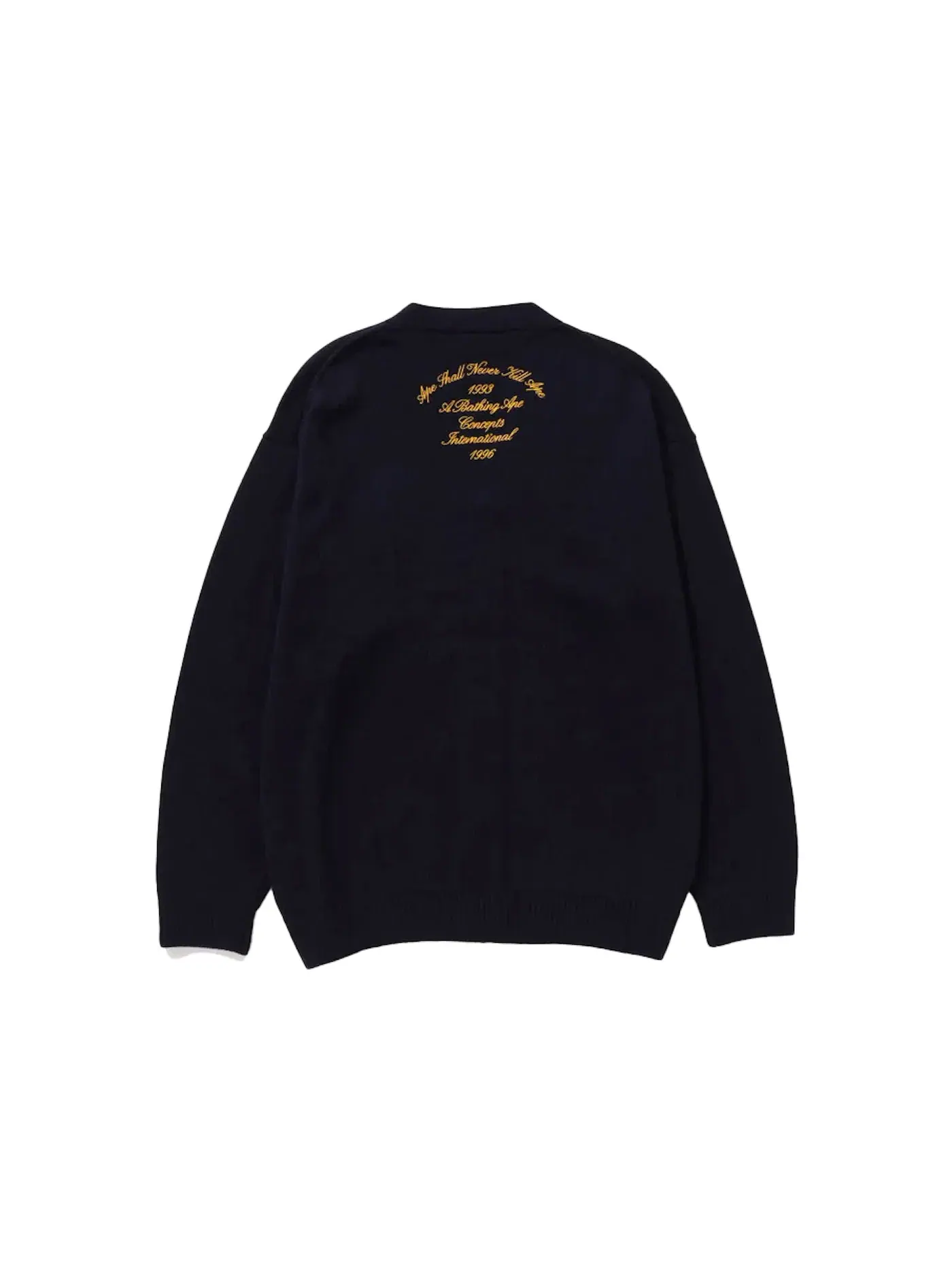 Мужской кардиган с принтом BAPE x Concepts Cardigan BAPE — изображение 2 из 2, темно-синий