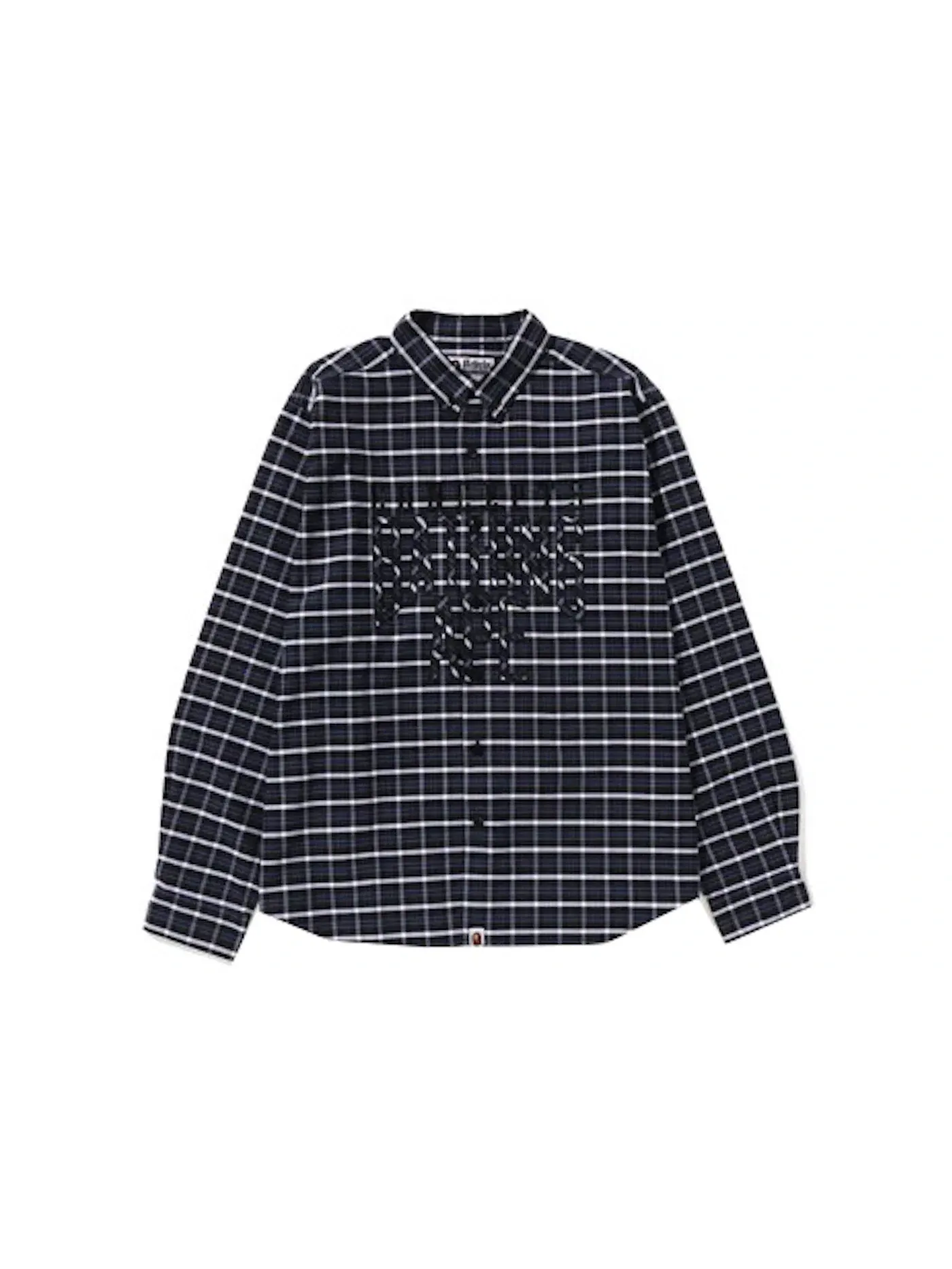 Мужская рубашка Oxford Check BAPE x Concepts Shirt — изображение 1 из 1, черный