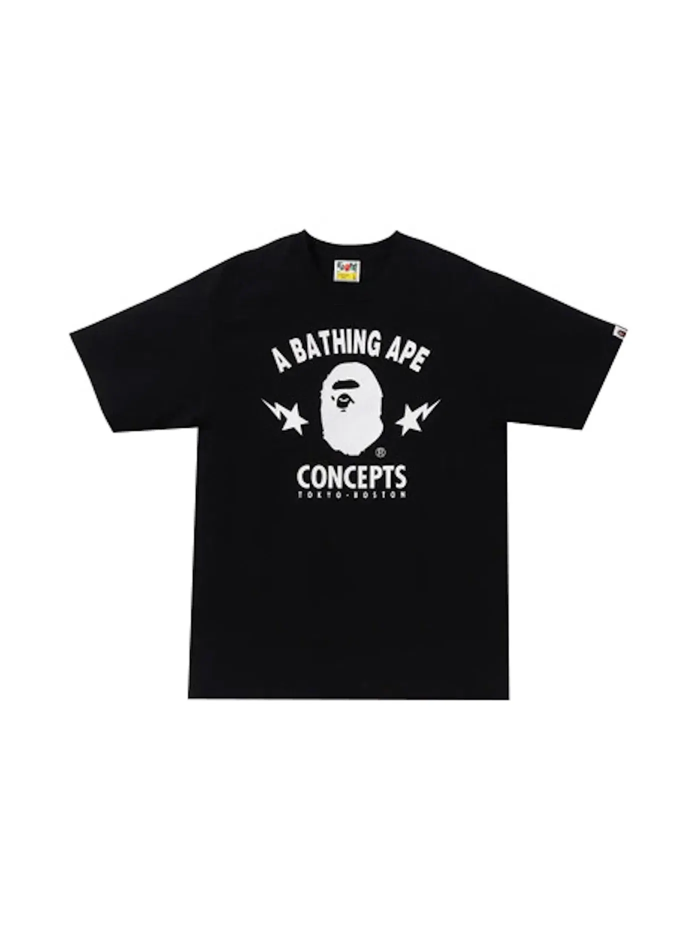 Мужская футболка с принтом BAPE x Concepts Tee BAPE — изображение 1 из 2, черный