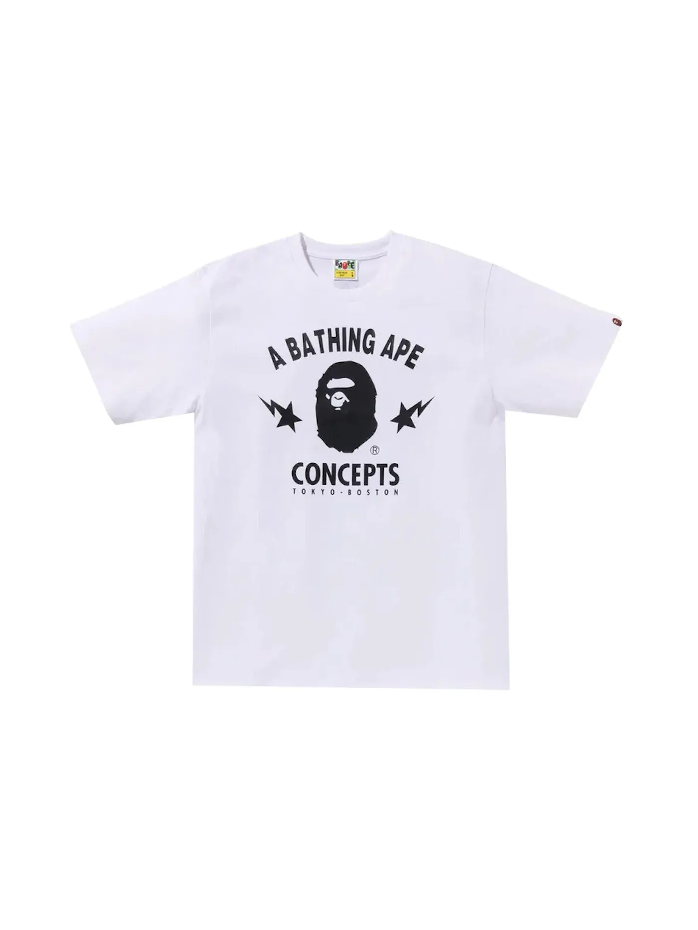Мужская футболка с принтом BAPE x Concepts Tee BAPE — изображение 1 из 2, белый