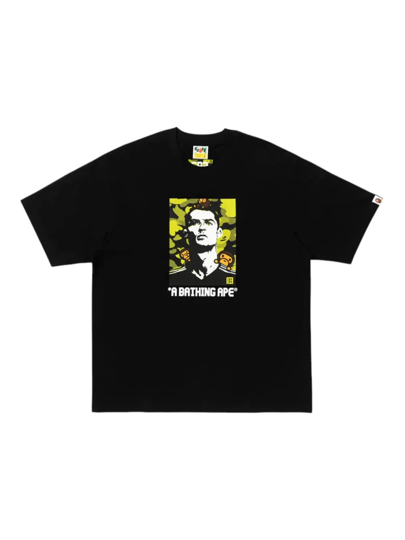 Мужская футболка свободного кроя BAPE x CR7 Life Baby Milo Relaxed Fit Tee BAPE — изображение 1 из 1, черный