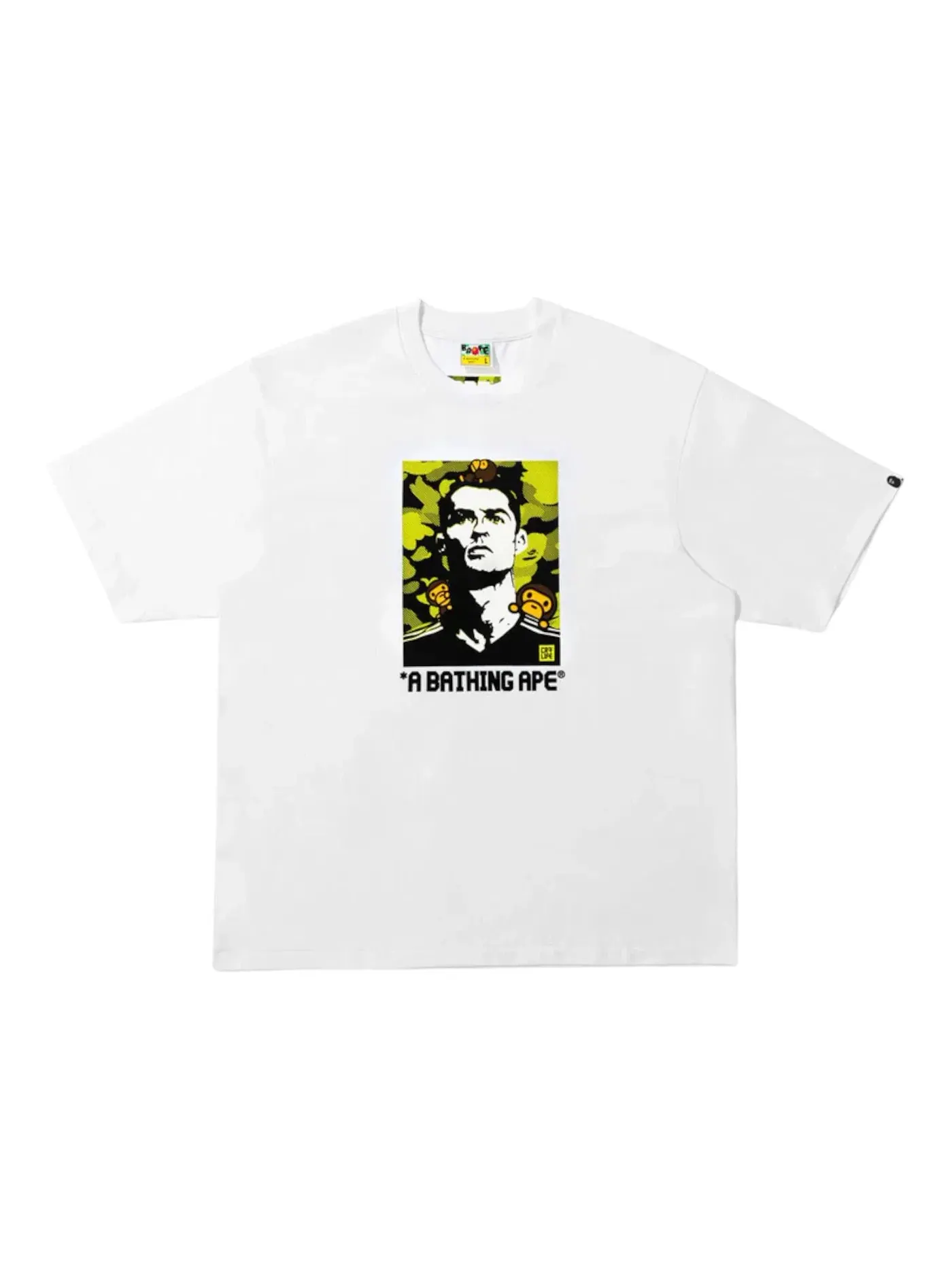 Мужская футболка свободного кроя BAPE x CR7 Life Baby Milo Relaxed Fit Tee — изображение 1 из 1, белый