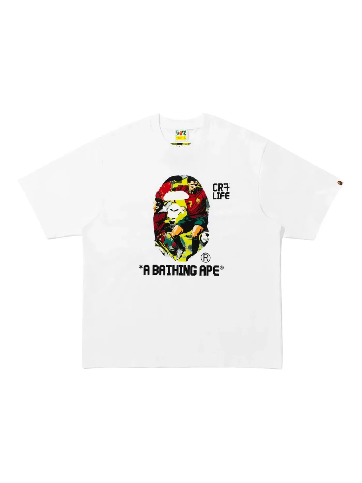 Мужская футболка с принтом BAPE x CR7 Life Comic Graphic A Bathing Ape Relaxed Fit Tee — изображение 1 из 1