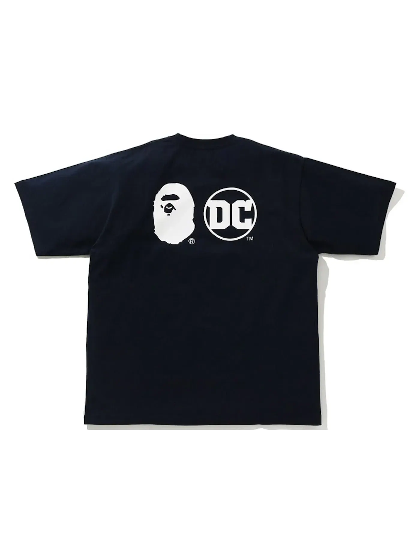 Мужская футболка свободного кроя BAPE x DC Baby Milo Superman Relaxed Fit Tee BAPE — изображение 2 из 2, темно-синий