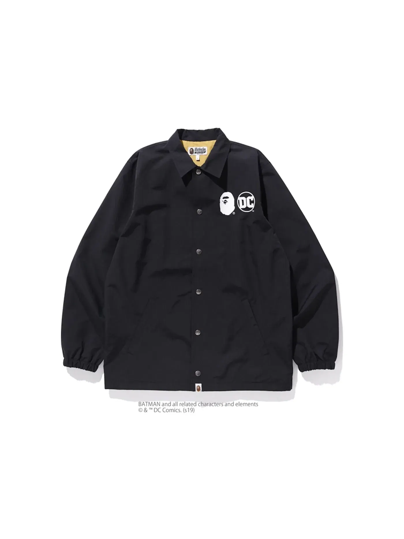 Мужская куртка-тренч BAPE x DC Batman Coach Jacket BAPE — изображение 1 из 2, черный