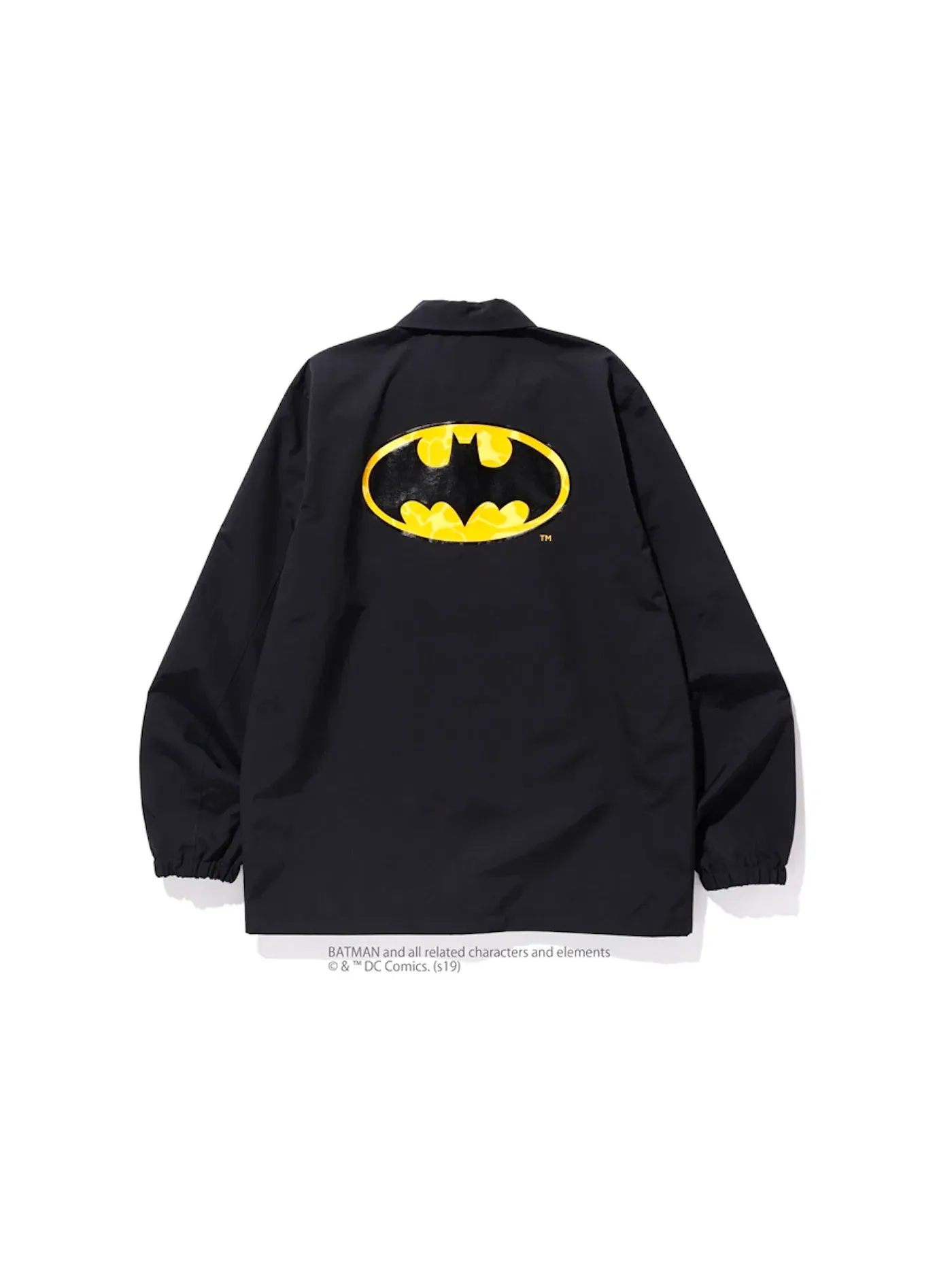 Мужская куртка-тренч BAPE x DC Batman Coach Jacket BAPE — изображение 2 из 2, черный