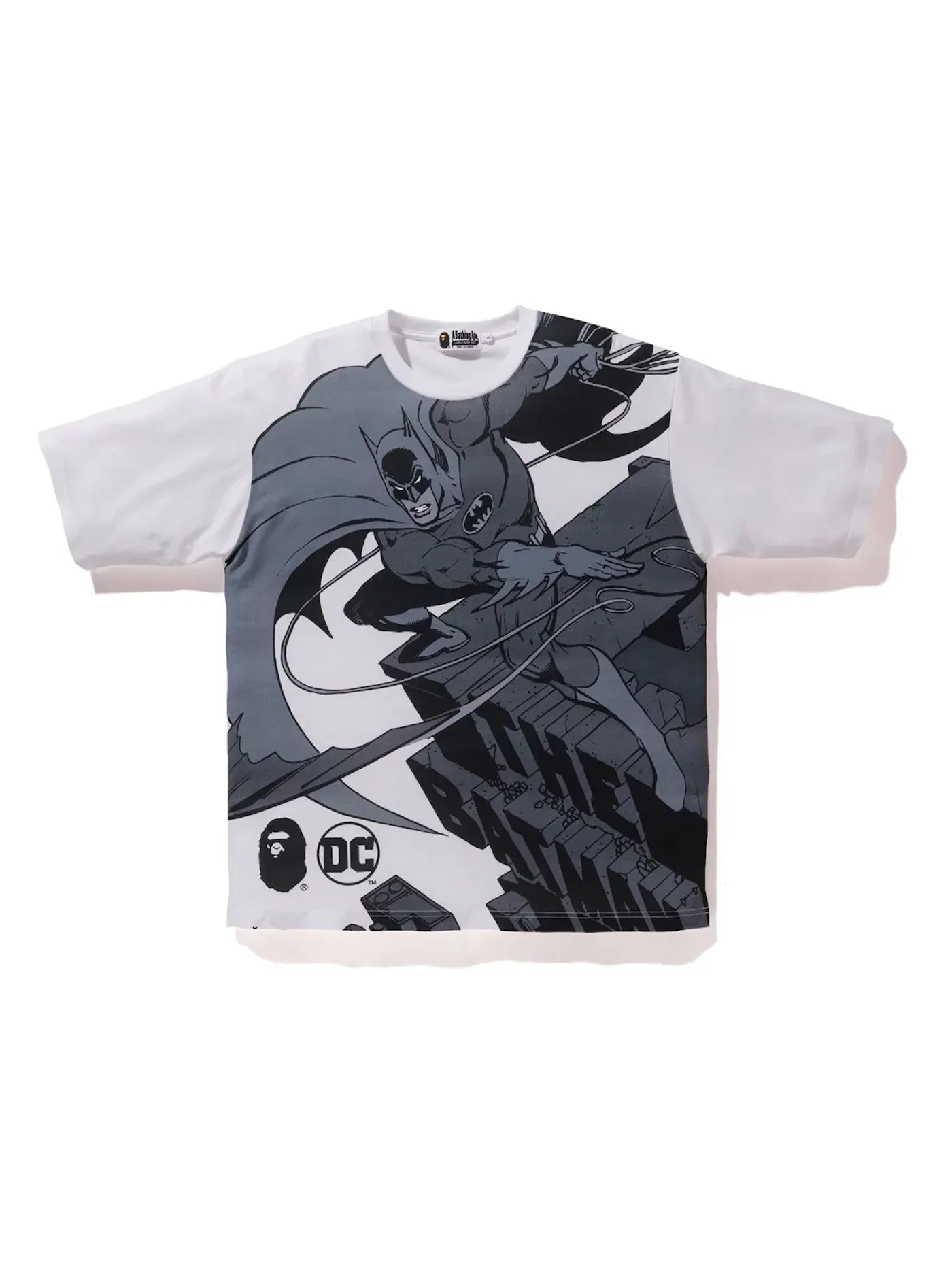 Мужская футболка с принтом BAPE x DC Batman Relaxed Tee White — изображение 1 из 2, белый