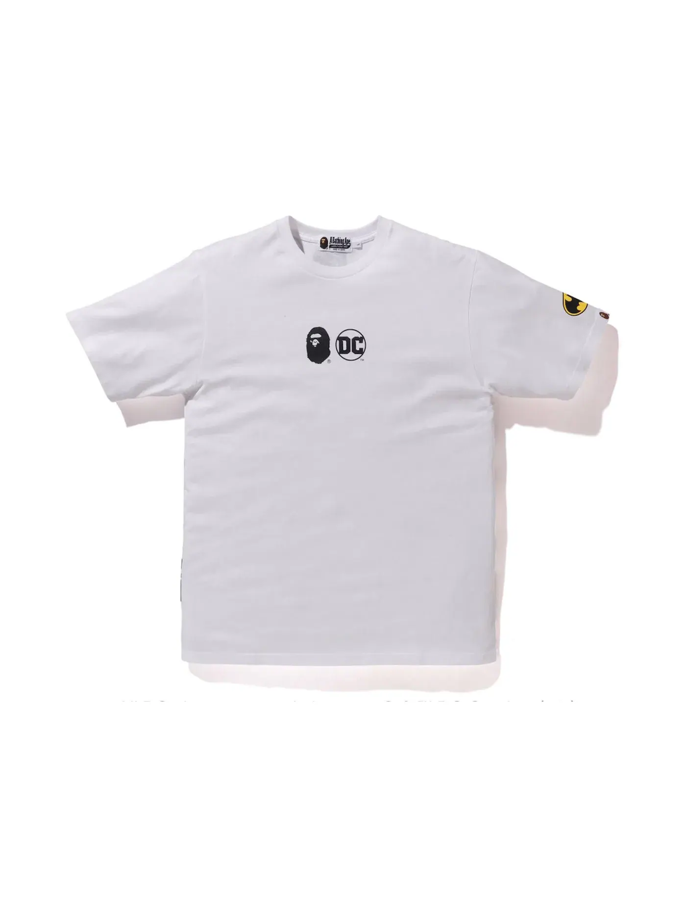 Мужская футболка с принтом BAPE x DC Tee BAPE — изображение 1 из 2, белый/черный