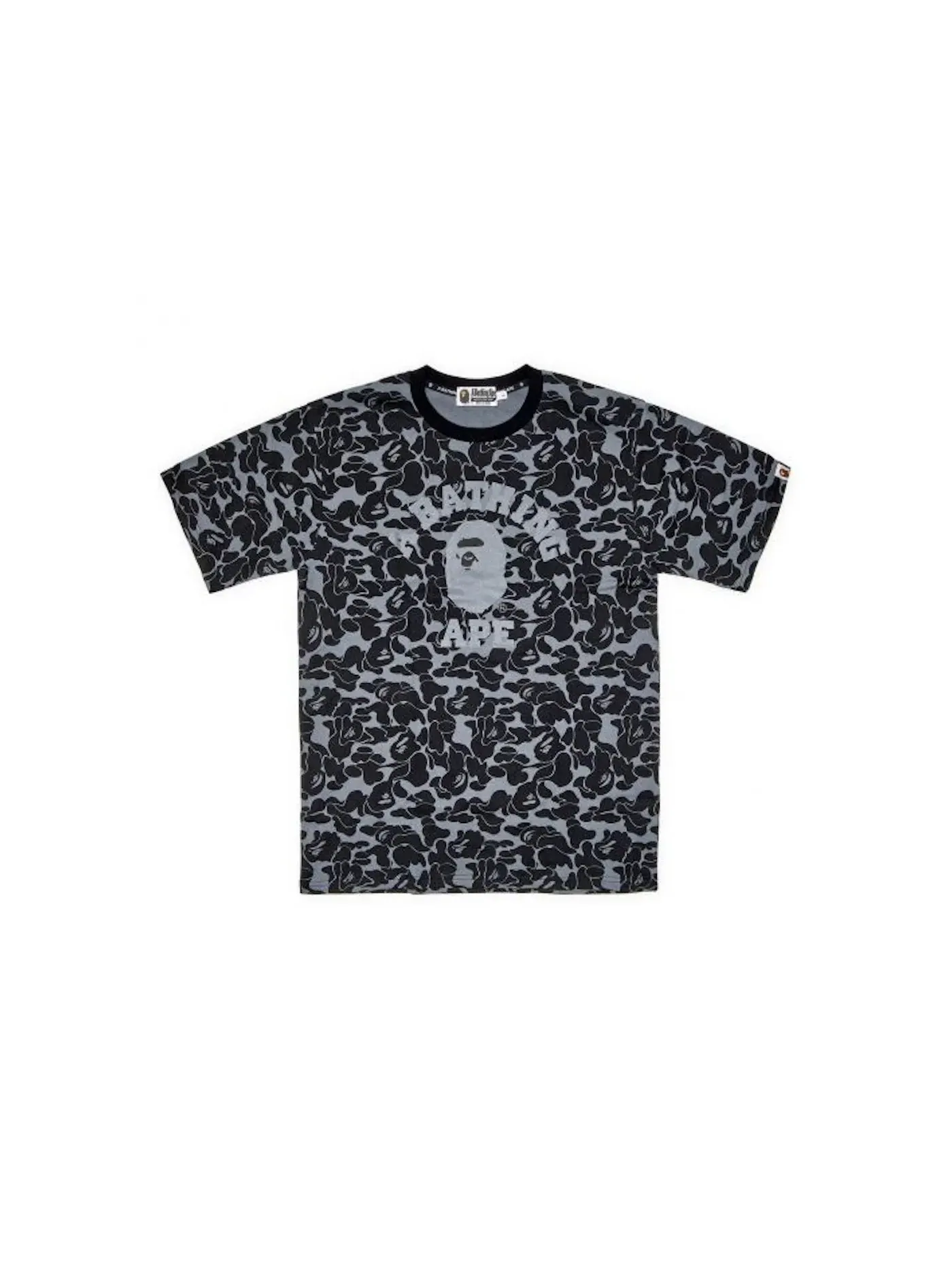 Мужская футболка с принтом BAPE x Dover Street Market Special Camo College BAPE — изображение 1 из 1, черный