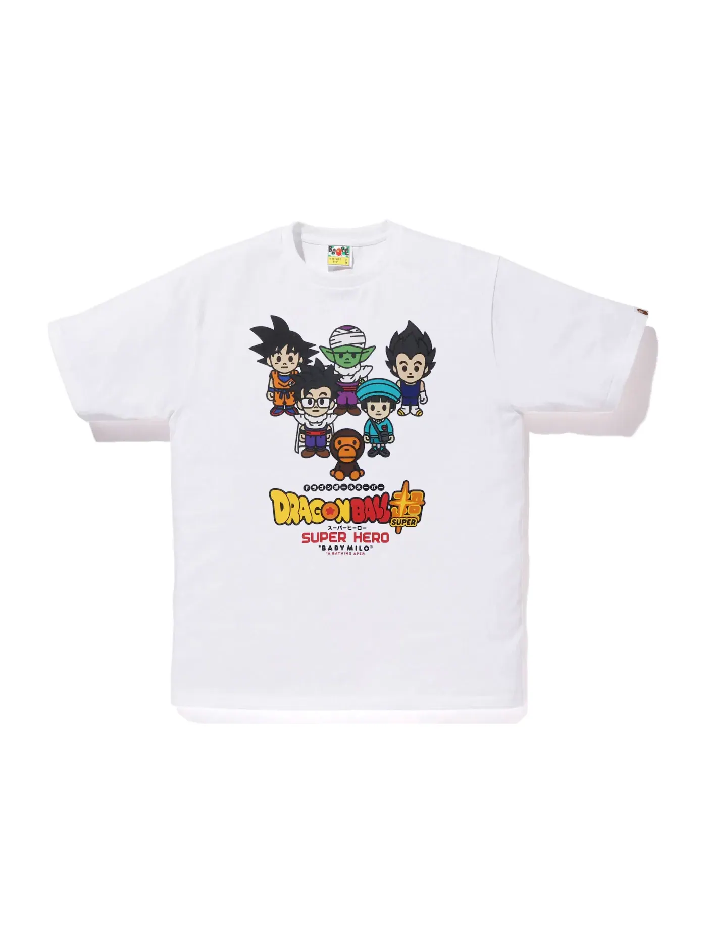 Мужская футболка с принтом Dragon Ball Super BAPE Tee White — изображение 1 из 2