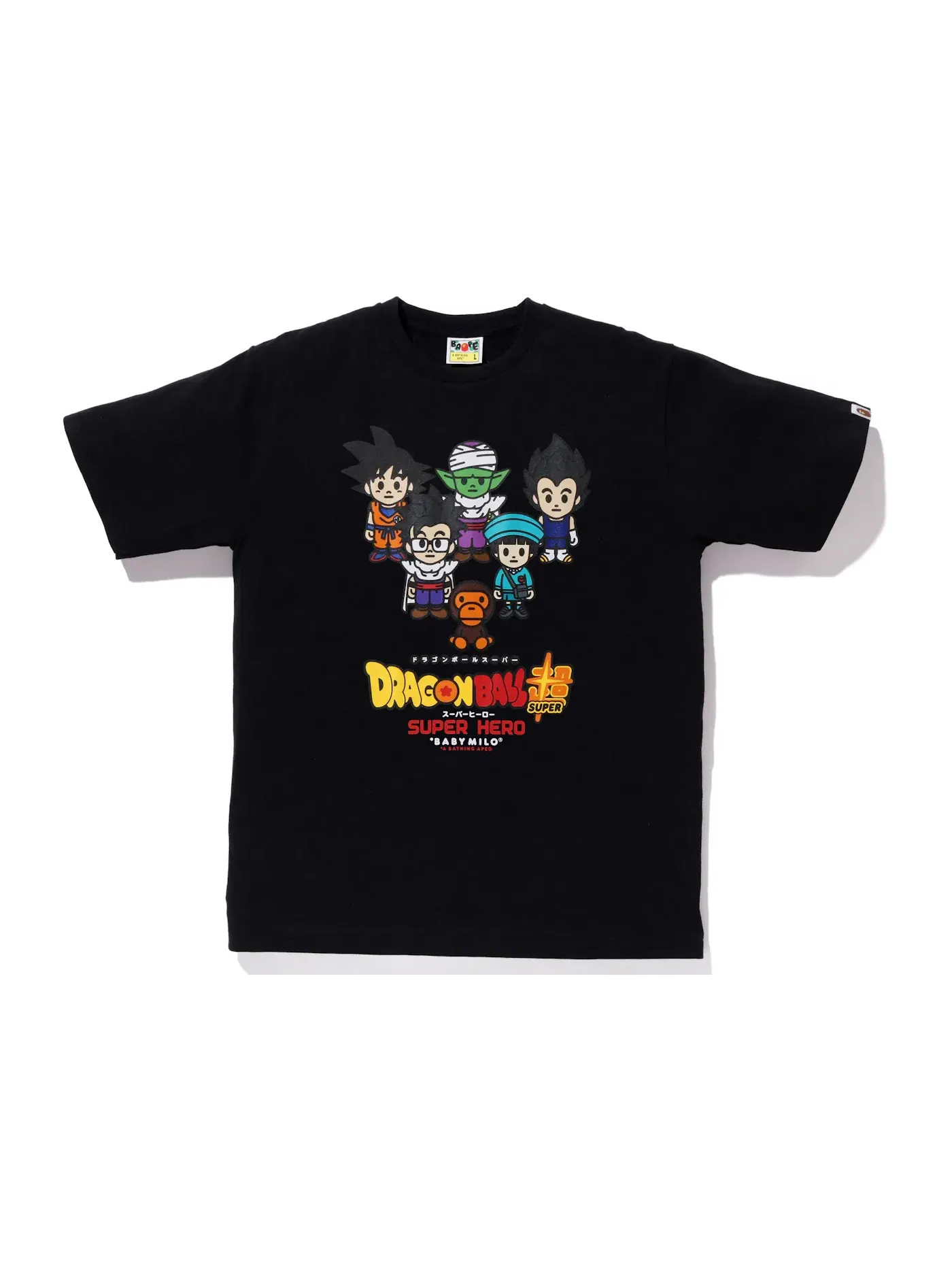 Мужская футболка с принтом BAPE x Dragon Ball Super Baby Milo Tee BAPE — изображение 1 из 2, черный