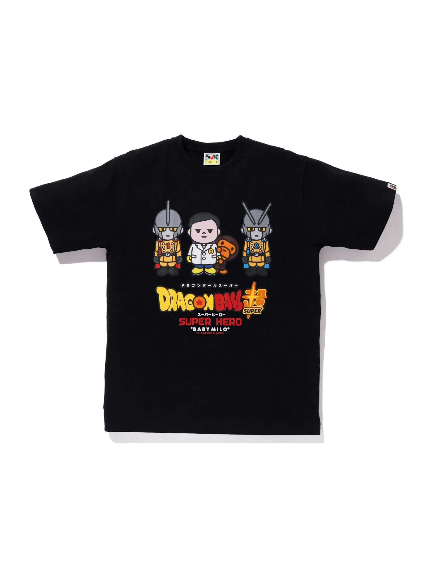 Мужская футболка с принтом BAPE x Dragon Ball Super Red Ribbon Army Baby Milo Japan Exclusive Tee BAPE — изображение 1 из 2