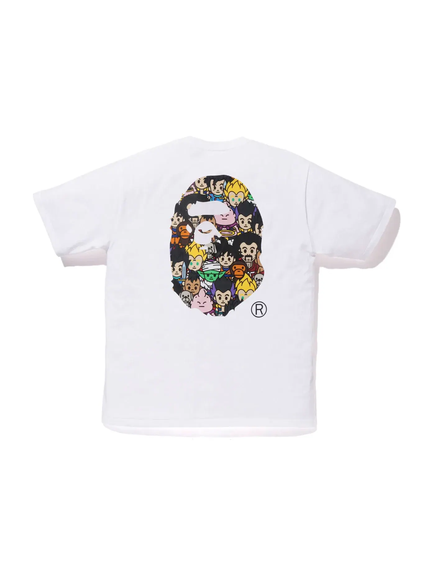 Мужская футболка с принтом BAPE x Dragon Ball Z Ape Head Tee BAPE — изображение 1 из 2, белый