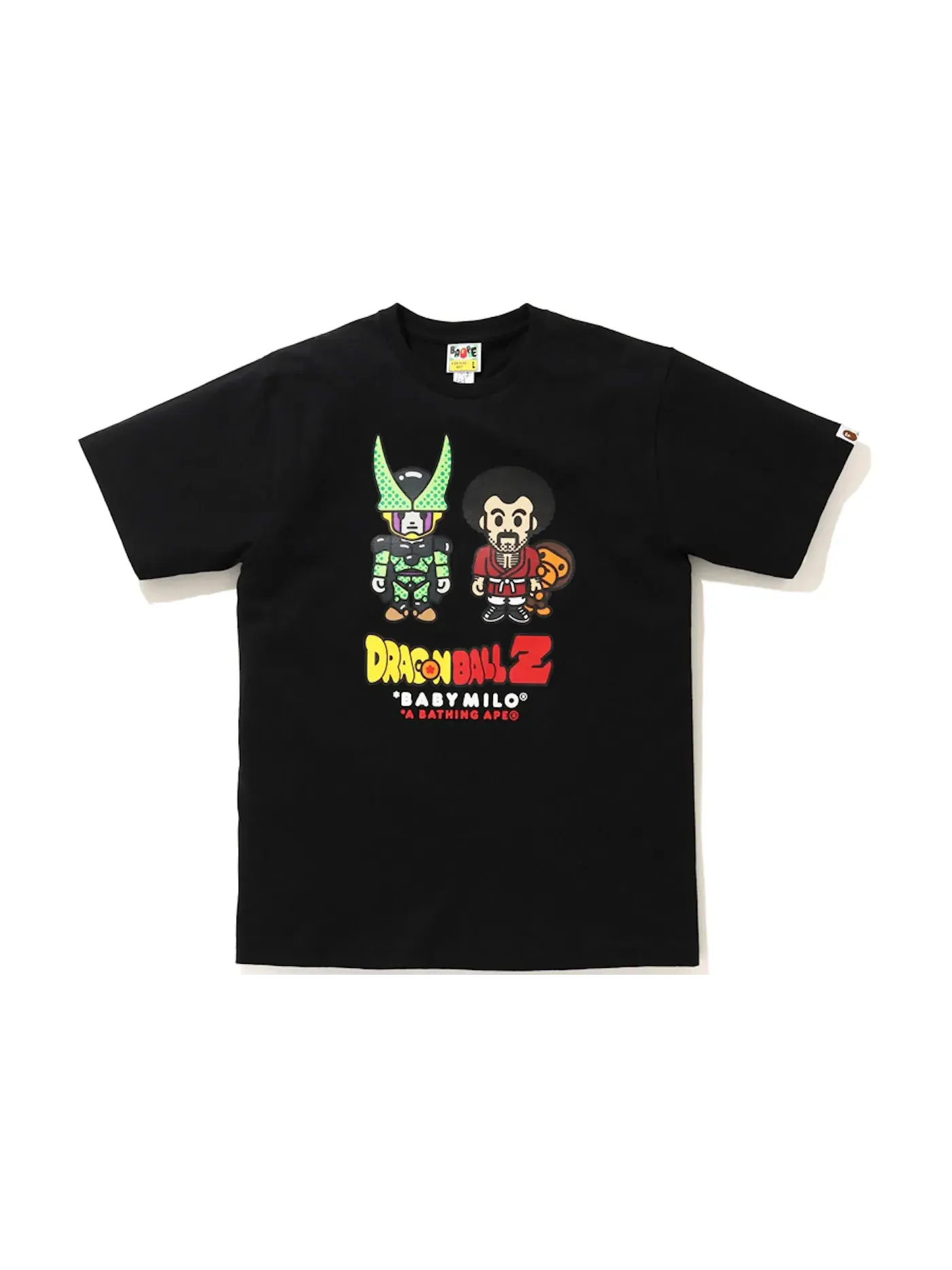 Мужская футболка с принтом BAPE x Dragon Ball Z Baby Milo Mr Satan & Cell Tee — изображение 1 из 2, черный
