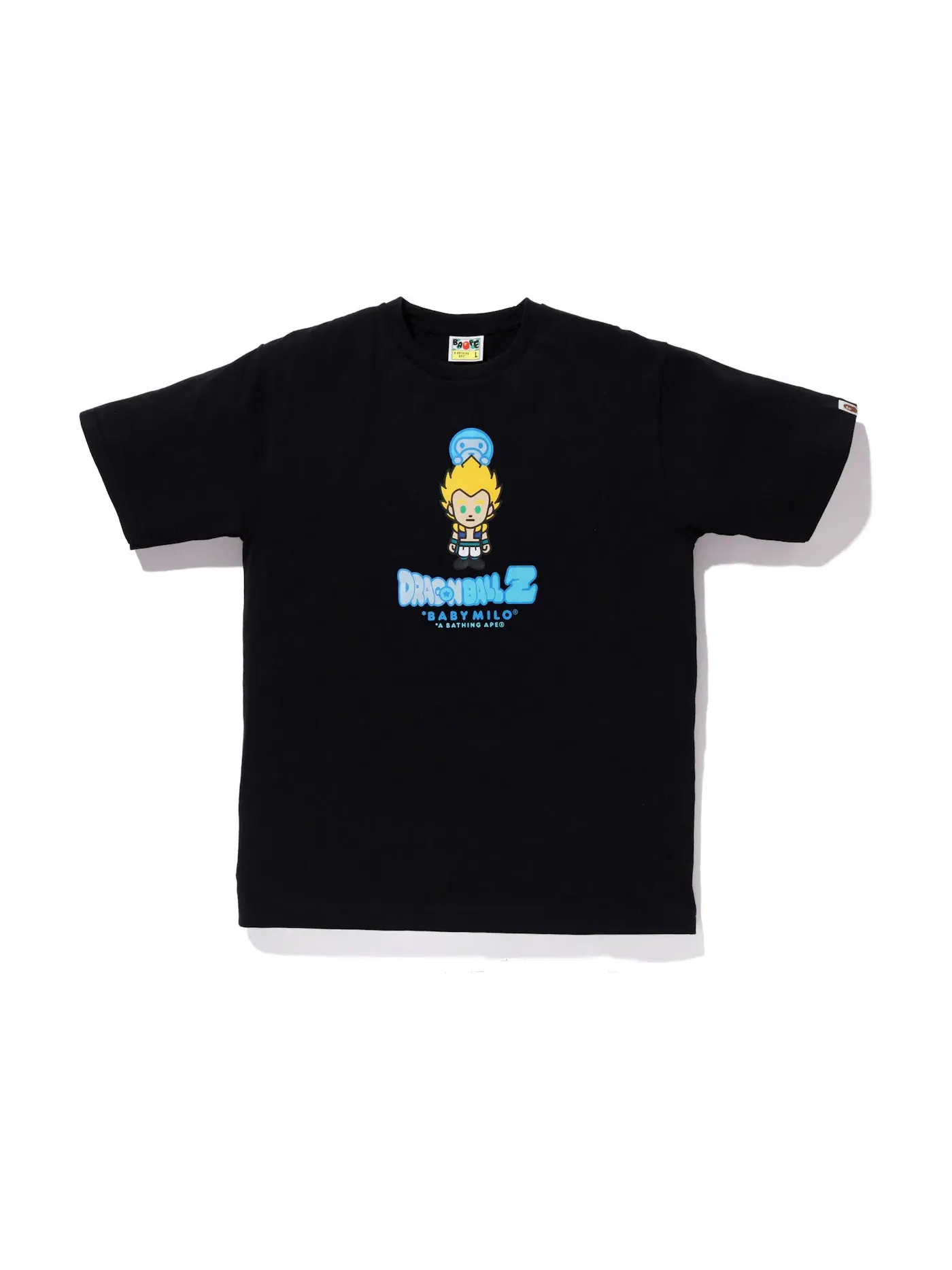 Мужская футболка с принтом Gotenks Baby Milo Tee BAPE — изображение 1 из 2, черный