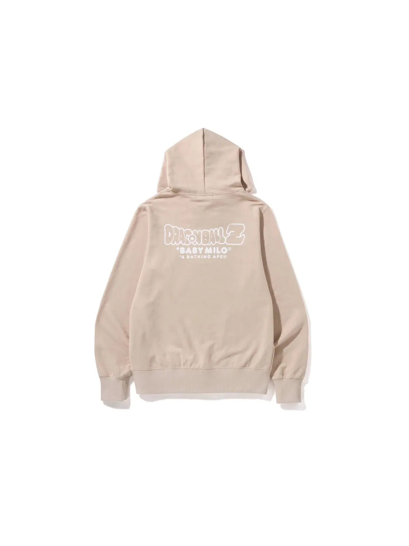 Мужской пуловер с капюшоном BAPE x Dragon Ball Z — изображение 2 из 2, бежевый