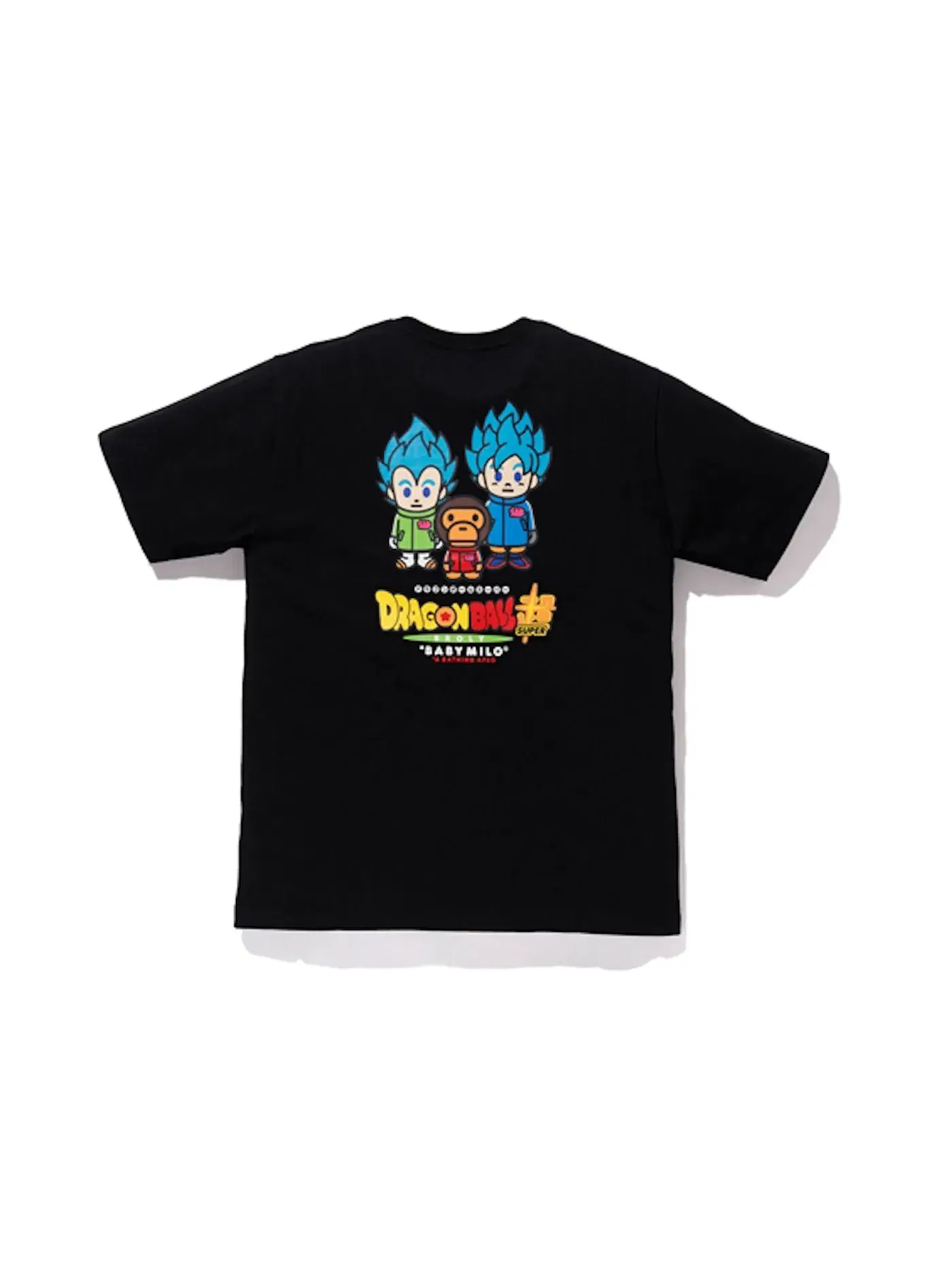 Мужская футболка с принтом BAPE x Dragonball Super Son Goku & Vegeta Tee BAPE — изображение 2 из 2, черный