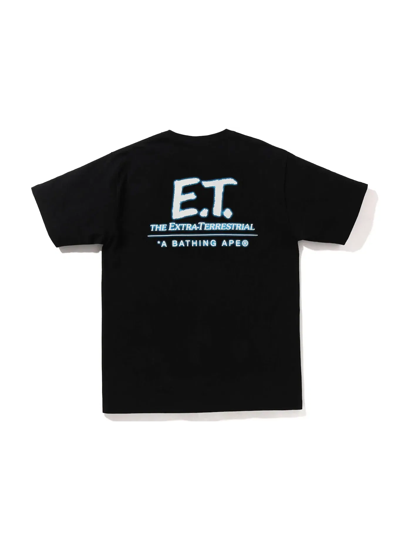 Мужская футболка с принтом BAPE x E.T. Ape Head Tee BAPE — изображение 2 из 2, черный