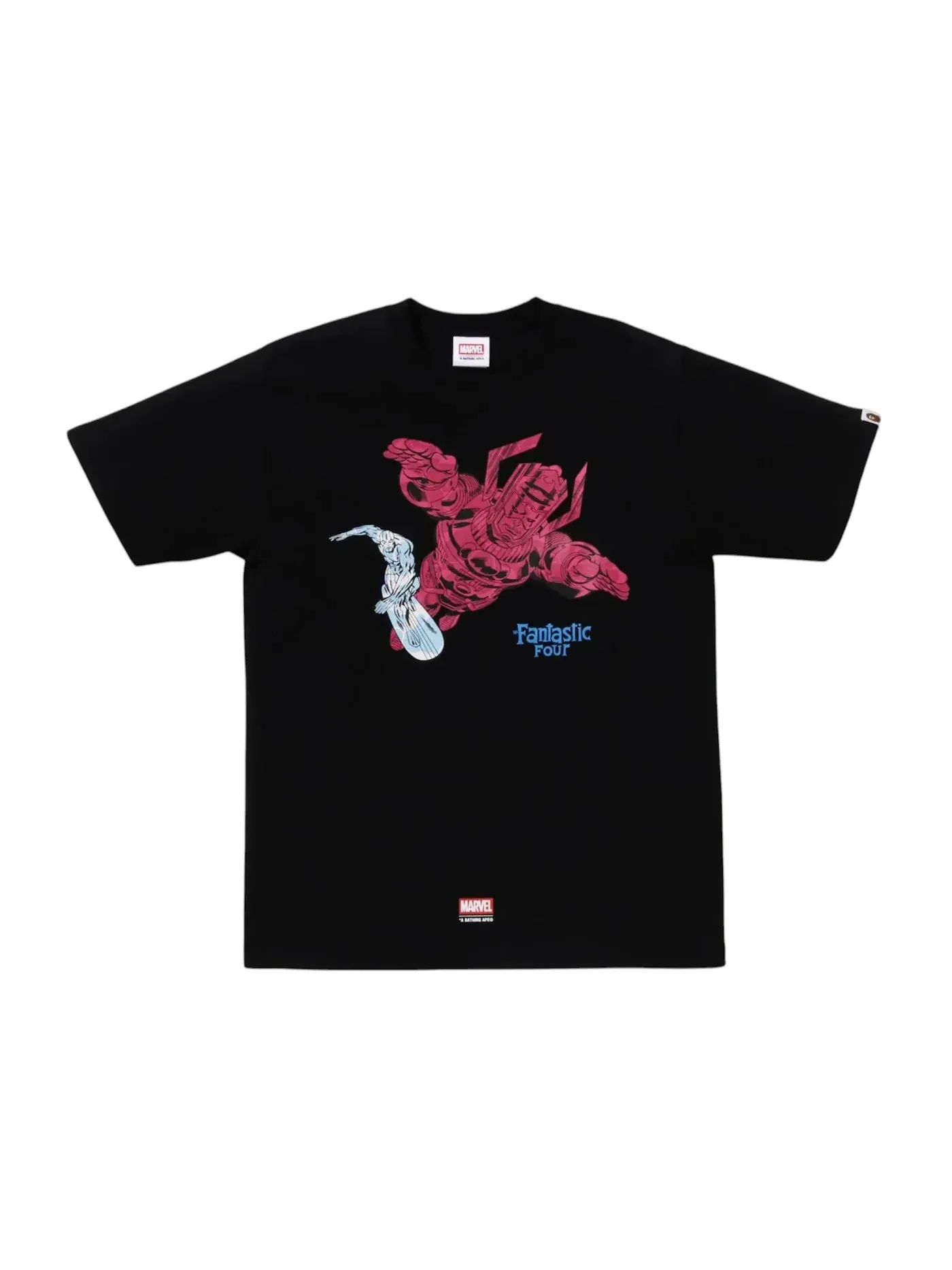 Мужская футболка с принтом BAPE x F4 Galactus & Silver Surfer Tee BAPE — изображение 1 из 1, черный