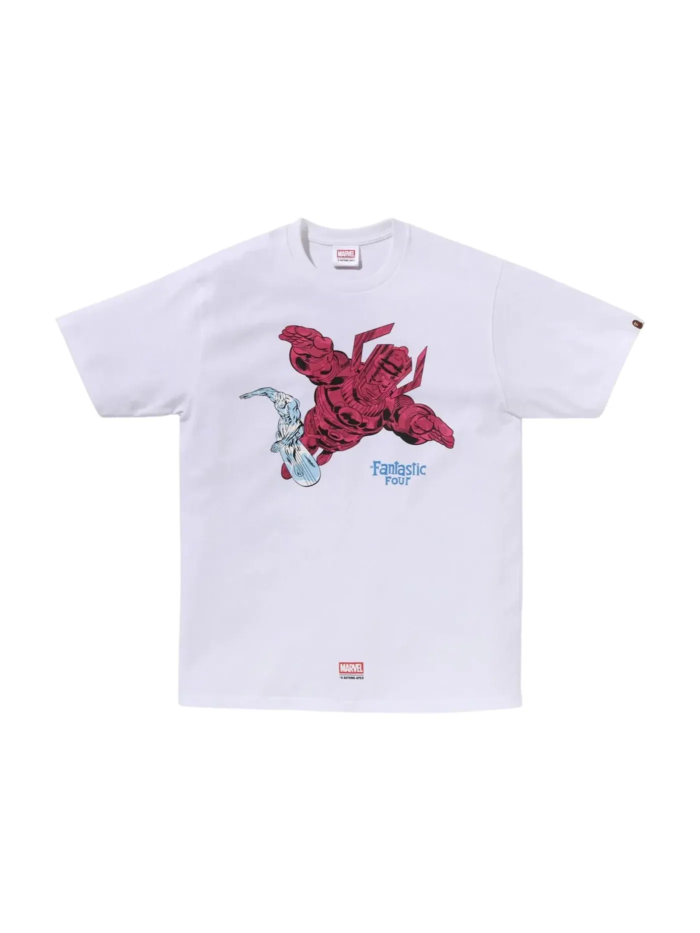 Мужская футболка с принтом BAPE x F4 Galactus & Silver Surfer Tee BAPE — изображение 1 из 1, белый