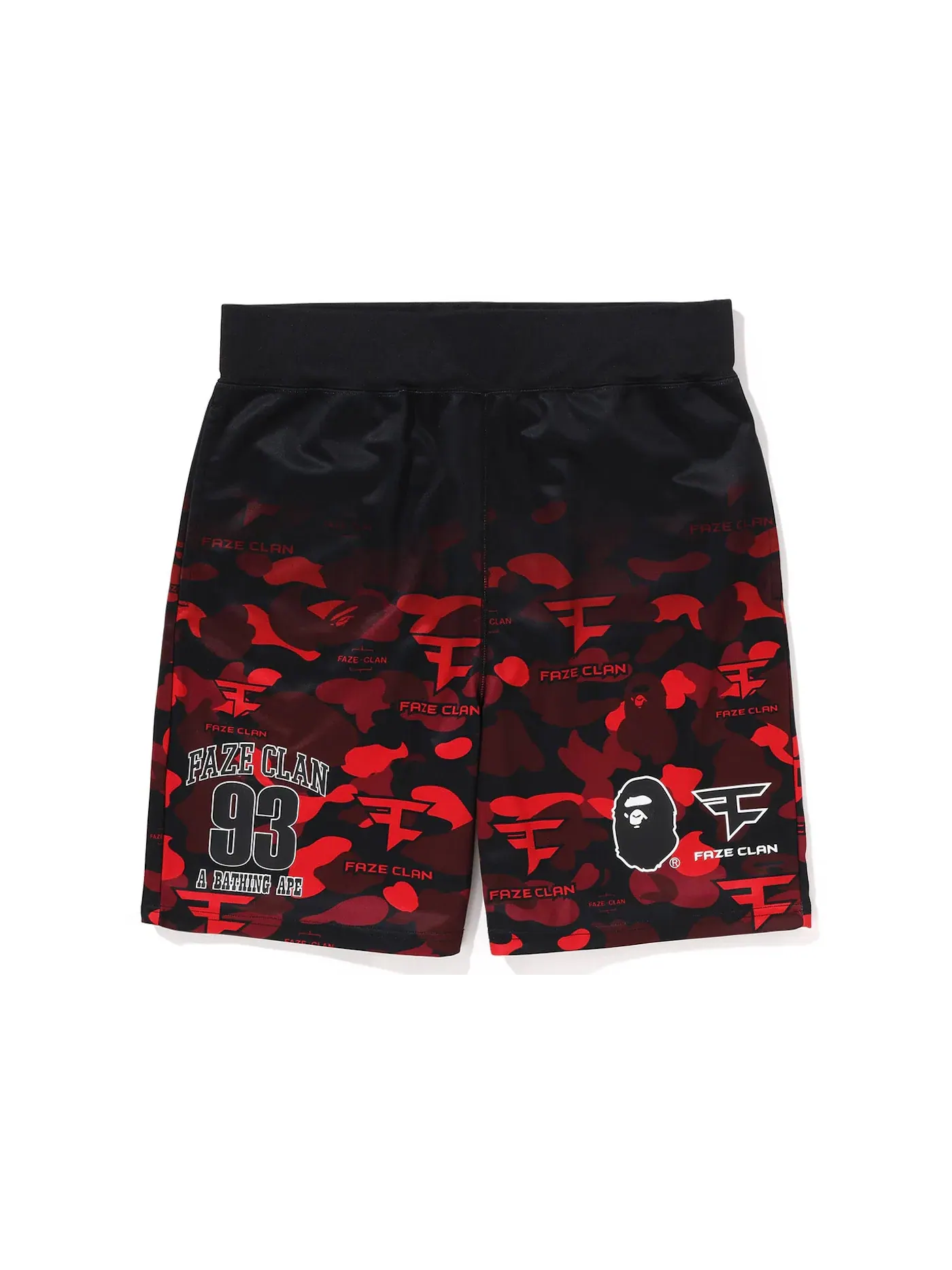 Мужские шорты с принтом Game Shorts BAPE — изображение 1 из 2, красный