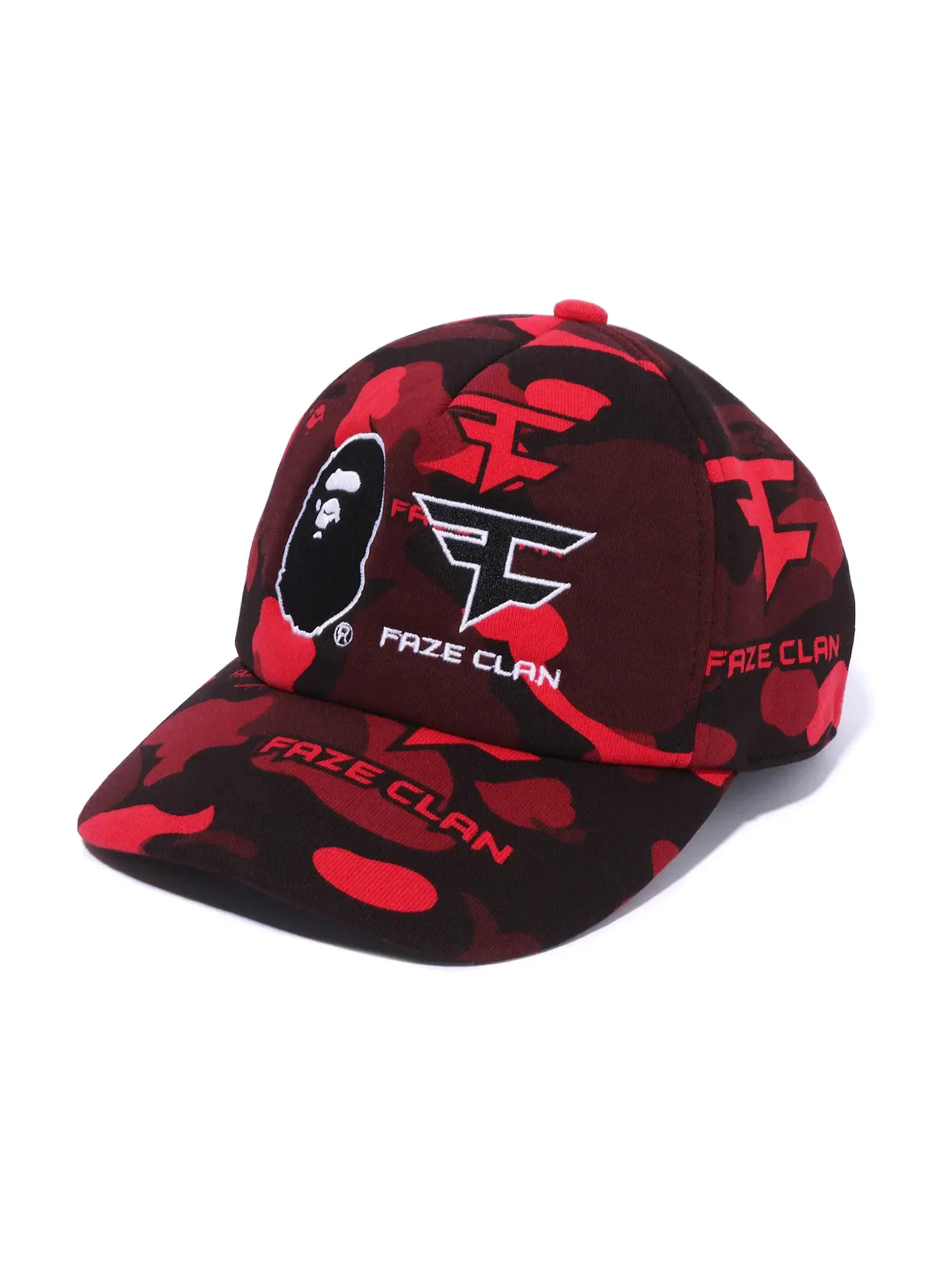 Мужская футболка с принтом BAPE x Faze Clan Game Tee BAPE — изображение 1 из 2, красный