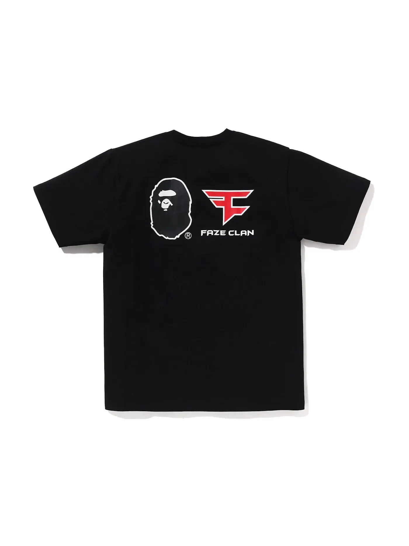 Мужская футболка с принтом BAPE x Faze Clan Tee BAPE — изображение 2 из 2, черный