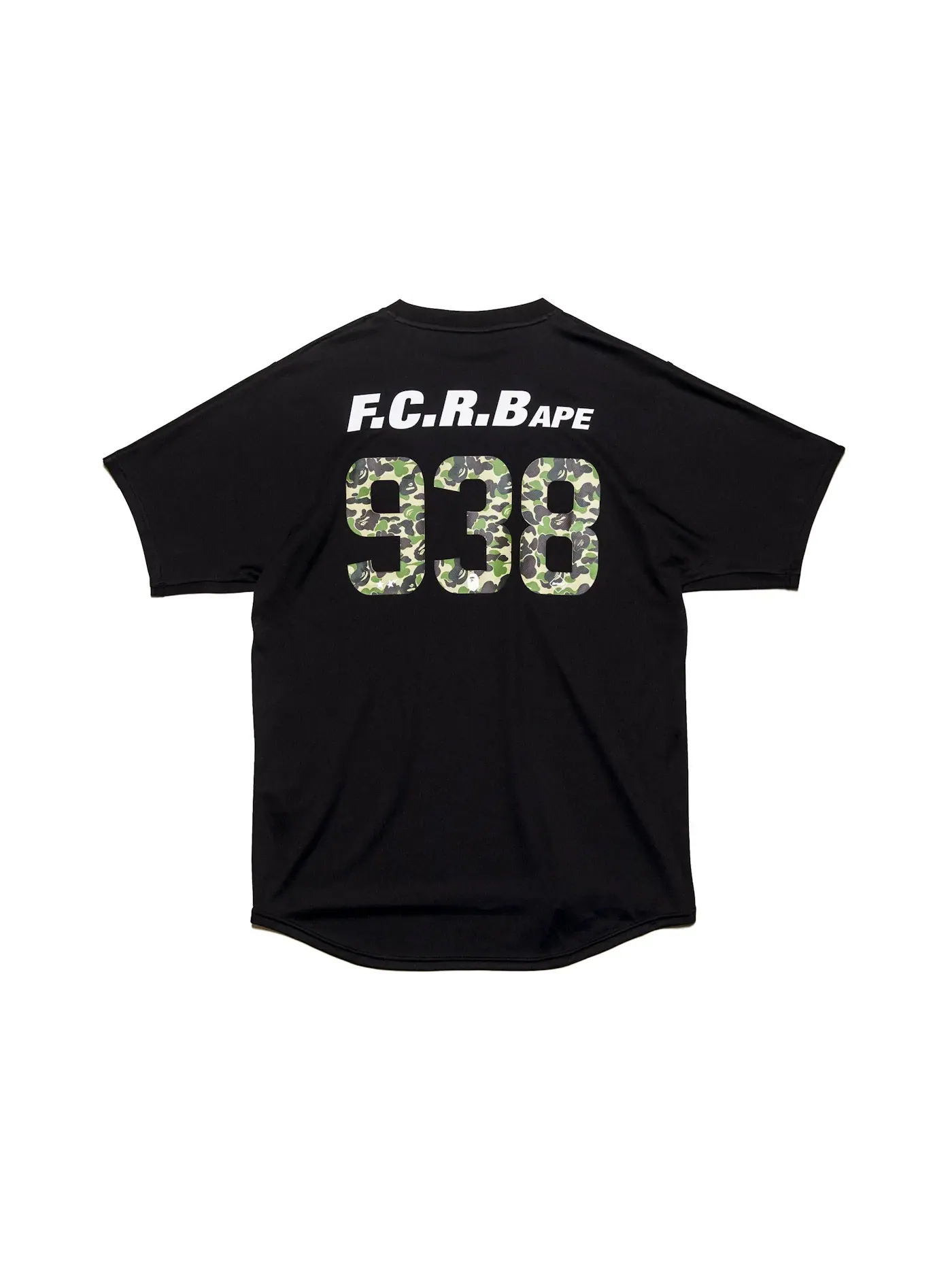 Мужская футболка с принтом BAPE x F.C.R.B. 938 Team Tee BAPE — изображение 2 из 2, черный
