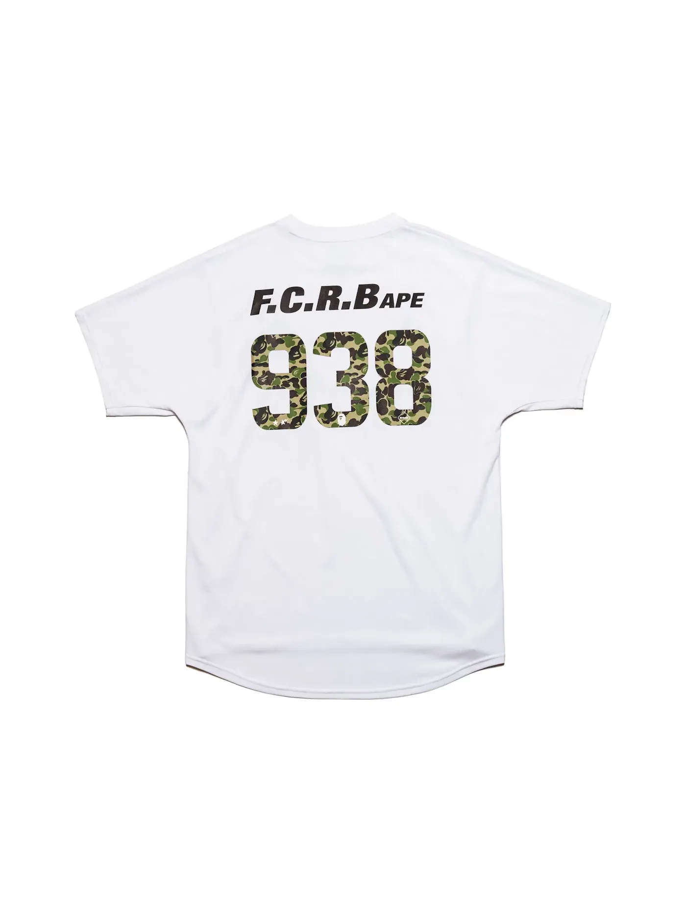 Мужская футболка с принтом BAPE x F.C.R.B. 938 Team Tee BAPE — изображение 2 из 2, белый