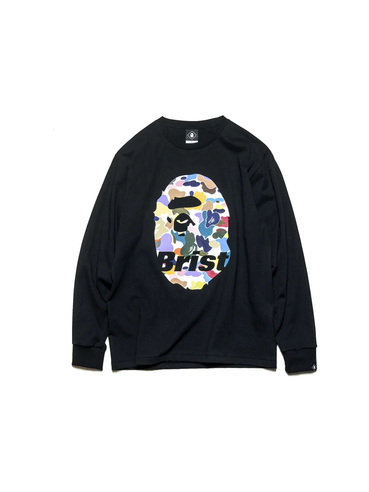Мужская футболка с длинным рукавом L/S Tee BAPE — изображение 1 из 2, черный