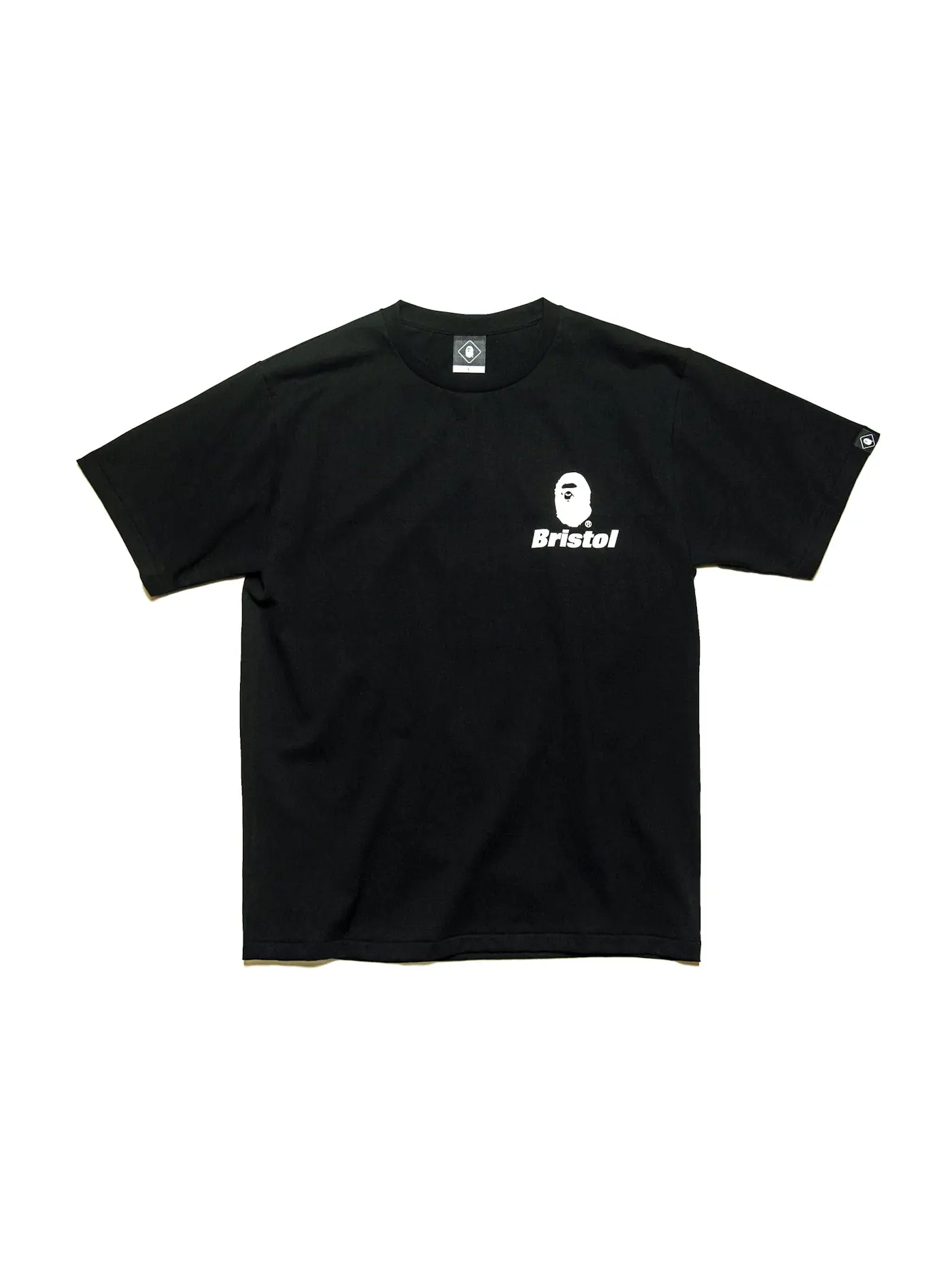 Мужская футболка с принтом BAPE x F.C.R.B. Back Emblem Tee BAPE — изображение 1 из 2, черный