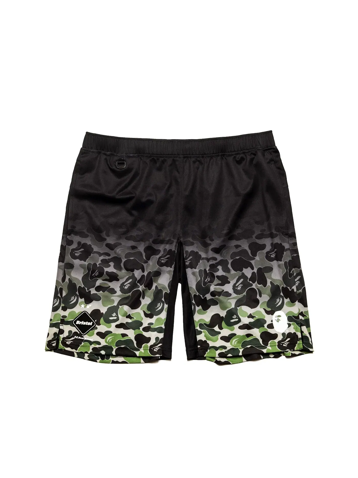 Мужские шорты с принтом BAPE x F.C.R.B. Game Shorts BAPE — изображение 1 из 2, черный