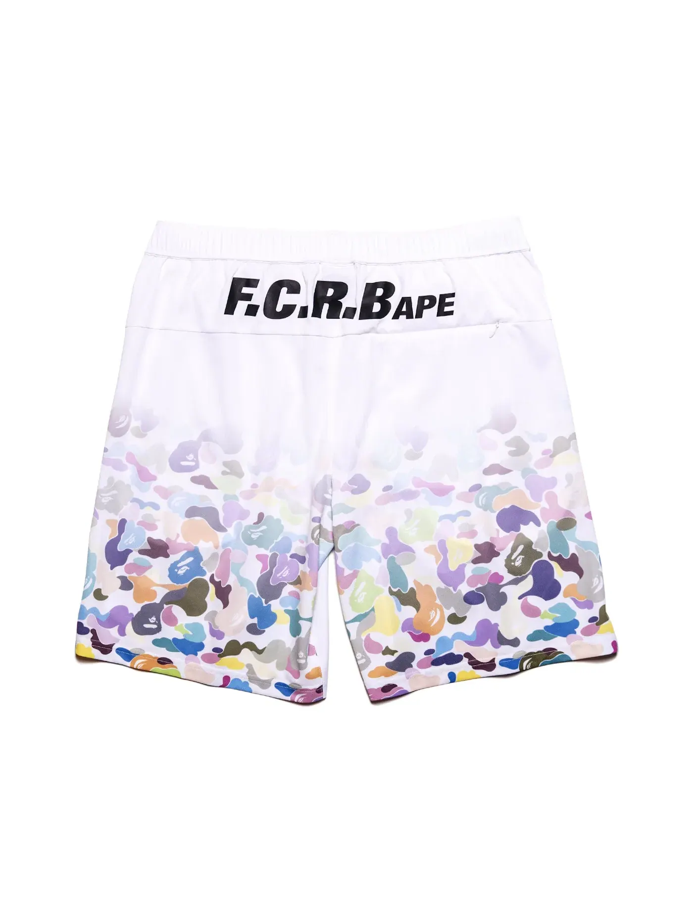Мужские шорты с принтом BAPE x F.C.R.B. Game Shorts BAPE — изображение 2 из 2, белый