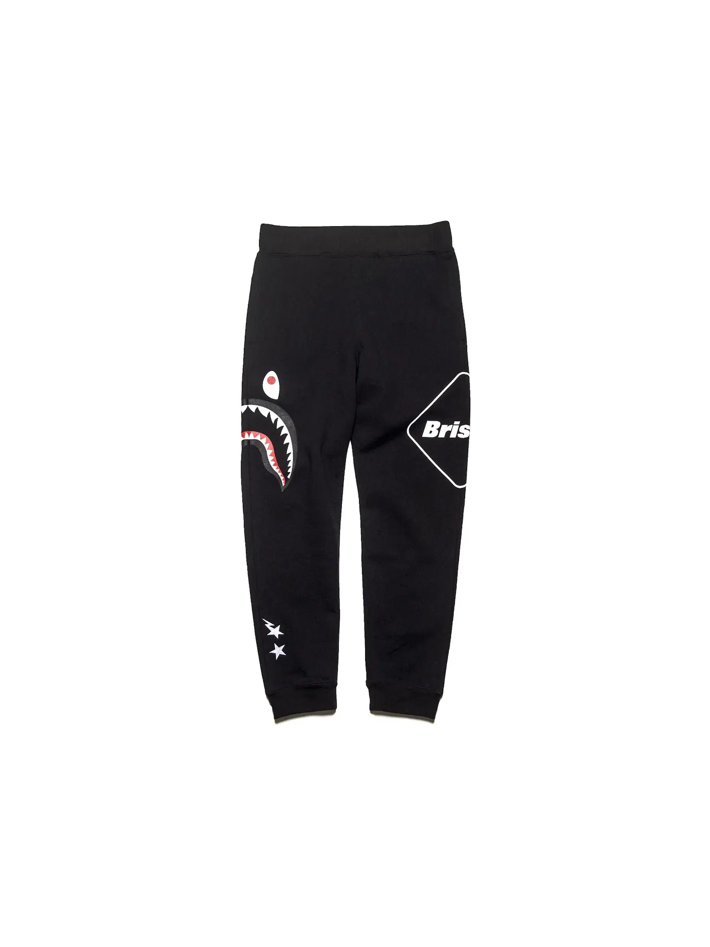 Мужские спортивные штаны с принтом BAPE x F.C.R.B. Shark Sweatpants BAPE — изображение 1 из 2, черный