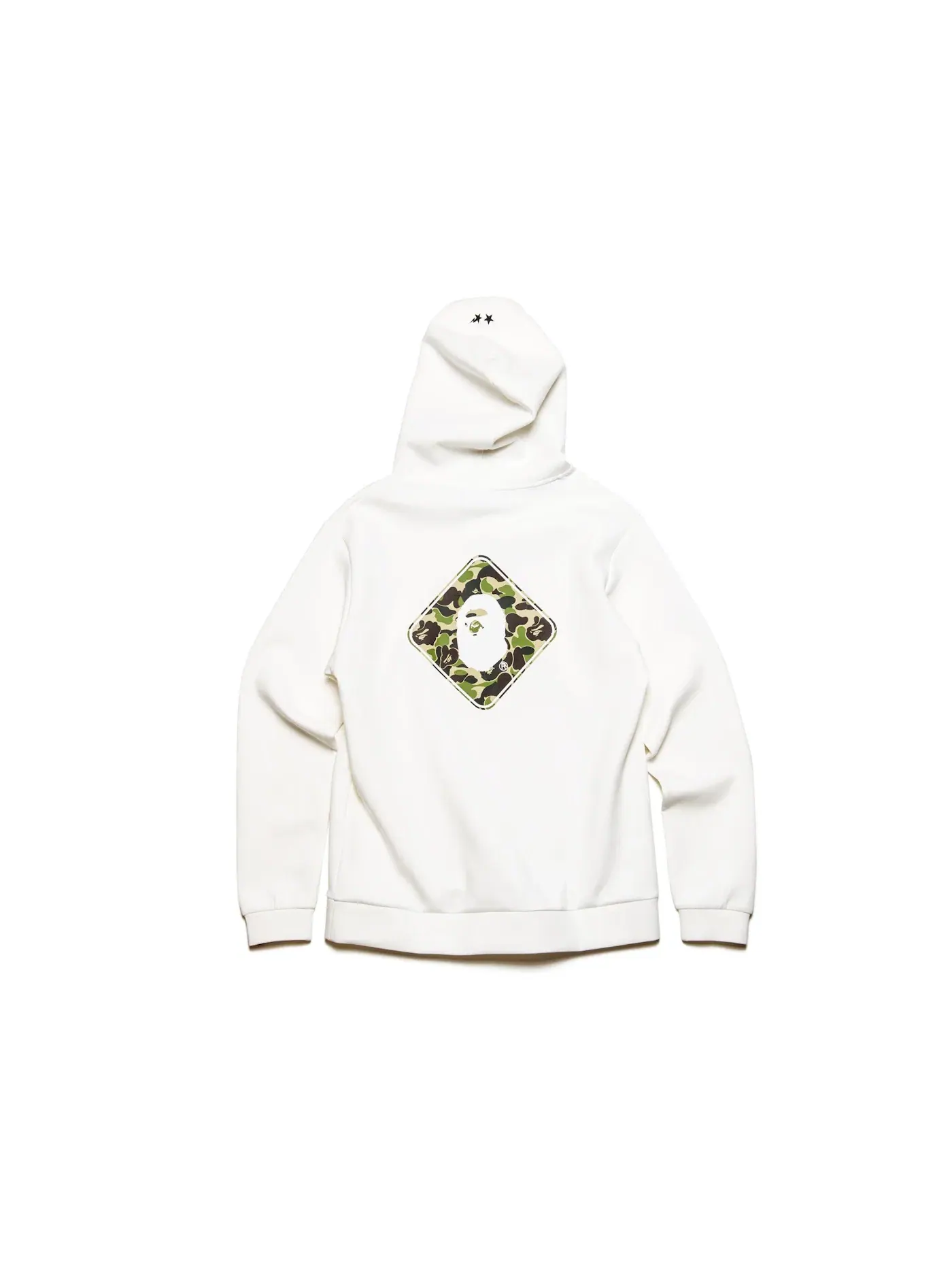 Мужская худи с принтом BAPE x F.C.R.B. Team Hoodie BAPE — изображение 2 из 2, белый
