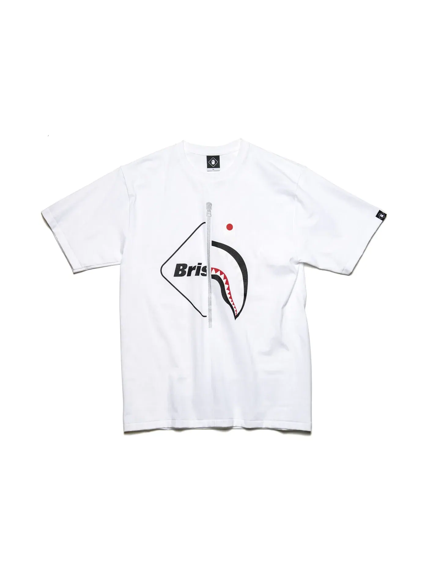Детская футболка с принтом Shark Tee BAPE — изображение 1 из 2, белый