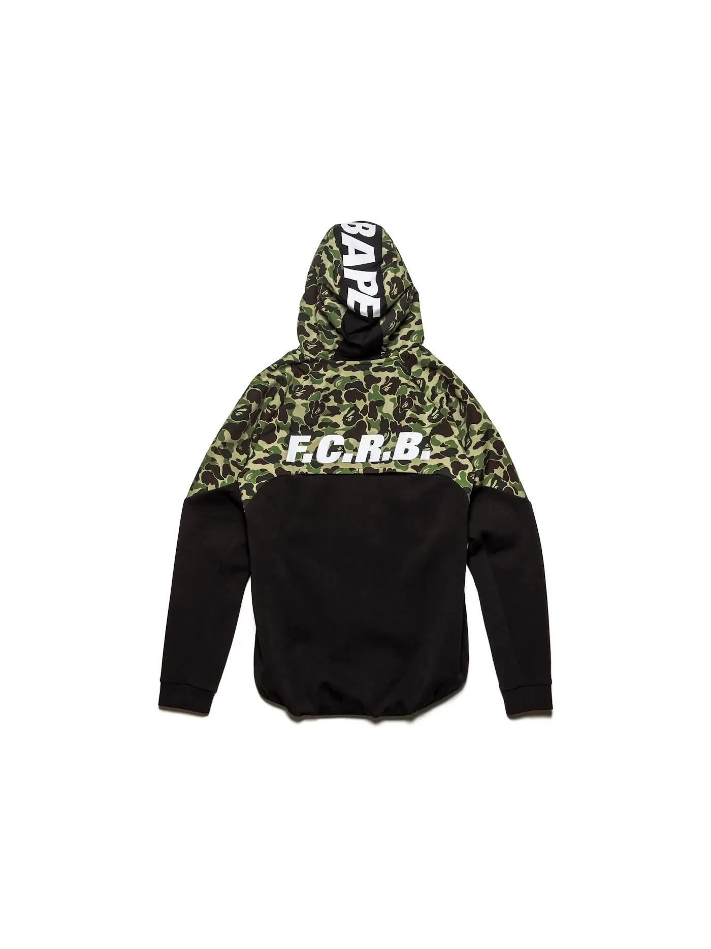Мужская худи с принтом BAPE x F.C.R.B. Ventilation Hoodie BAPE — изображение 2 из 2, черный