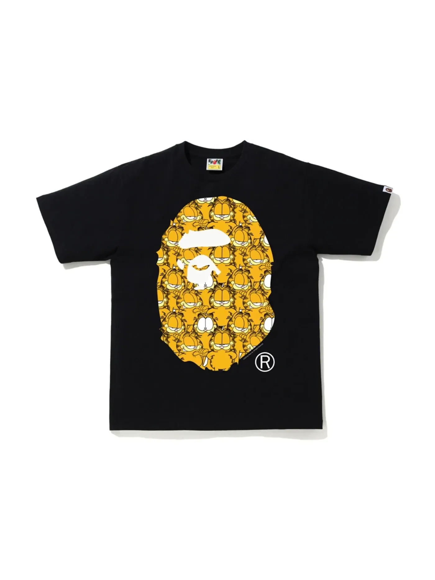 Мужская футболка с принтом BAPE x Garfield #6 Tee BAPE — изображение 1 из 2, черный