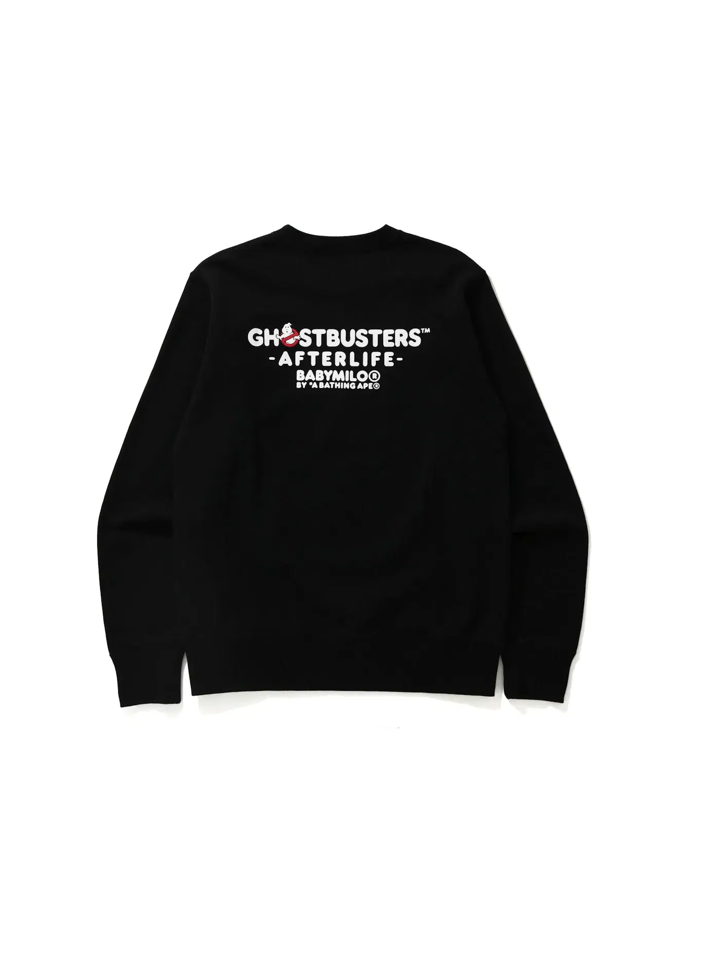 Мужской свитшот с принтом Ape Head Crewneck BAPE — изображение 2 из 2, черный