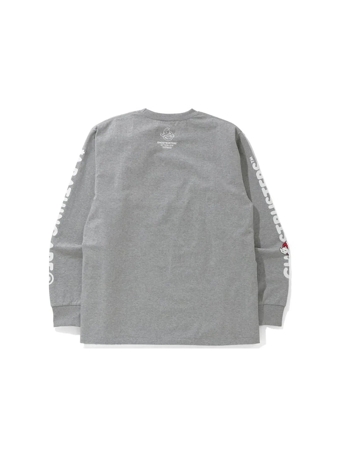 Мужская футболка с длинным рукавом BAPE x Ghostbusters Baby Milo L/S Tee — изображение 2 из 3, серый