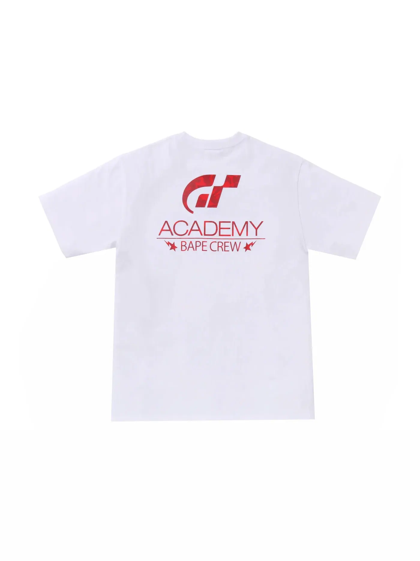 Мужская футболка с принтом BAPE x Gran Turismo Ape Head #1 Tee BAPE — изображение 2 из 2, белый