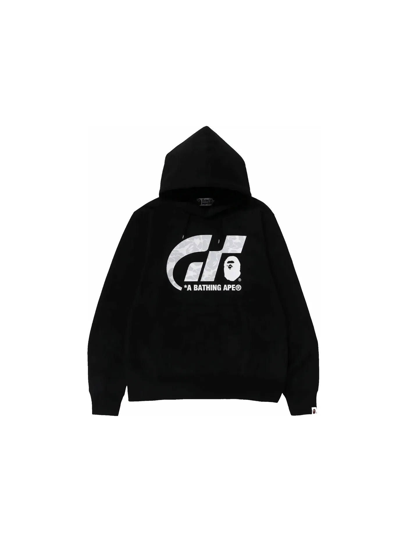 Мужская худи с принтом BAPE x Gran Turismo Pullover Hoodie BAPE — изображение 1 из 2, черный