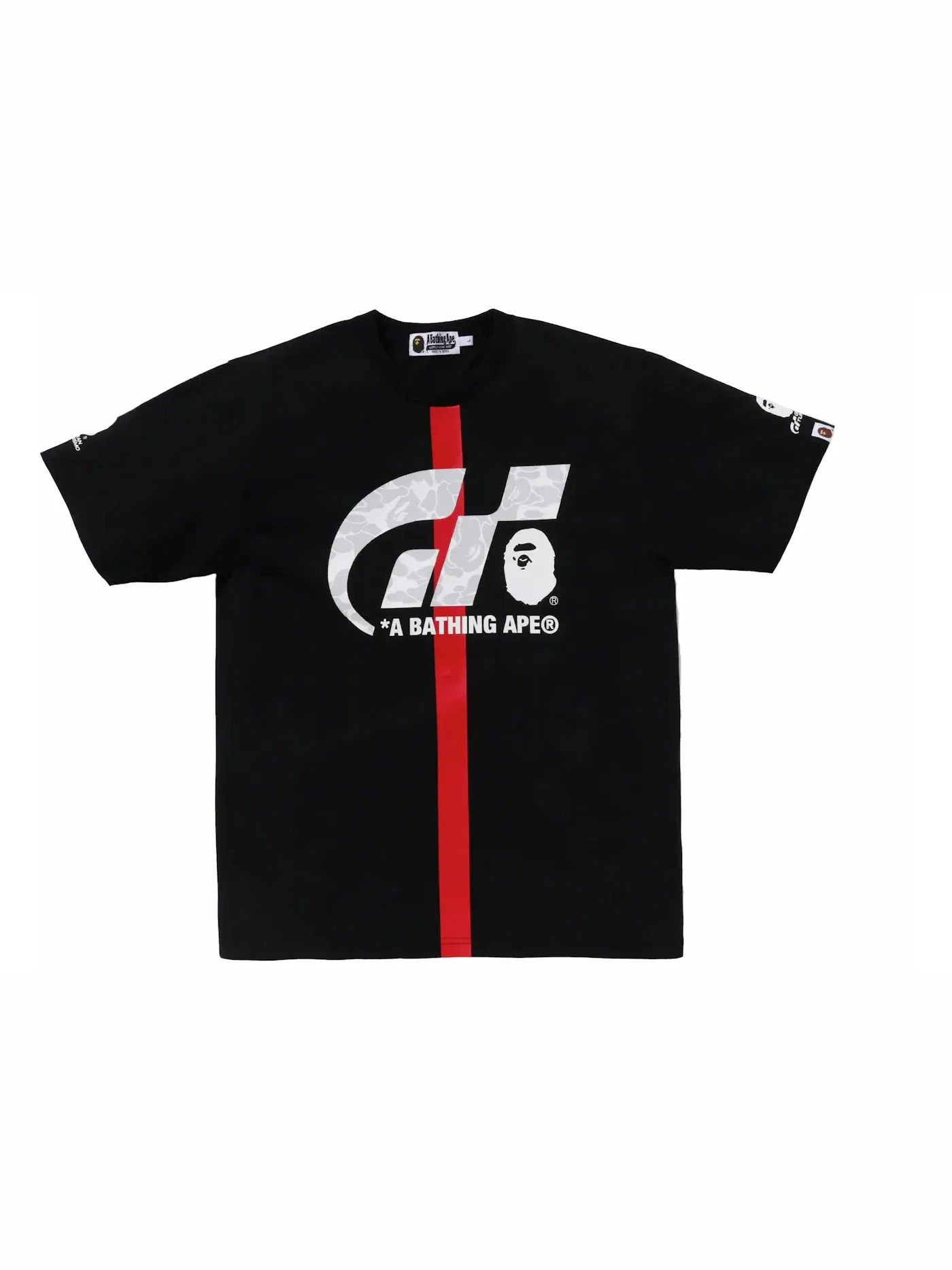 Мужская футболка с принтом BAPE x Gran Turismo Tee FW23 BAPE — изображение 1 из 2, черный