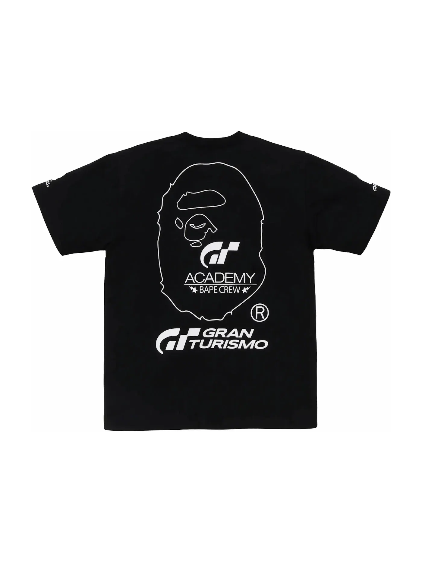 Мужская футболка с принтом BAPE x Gran Turismo Tee FW23 BAPE — изображение 2 из 2, черный