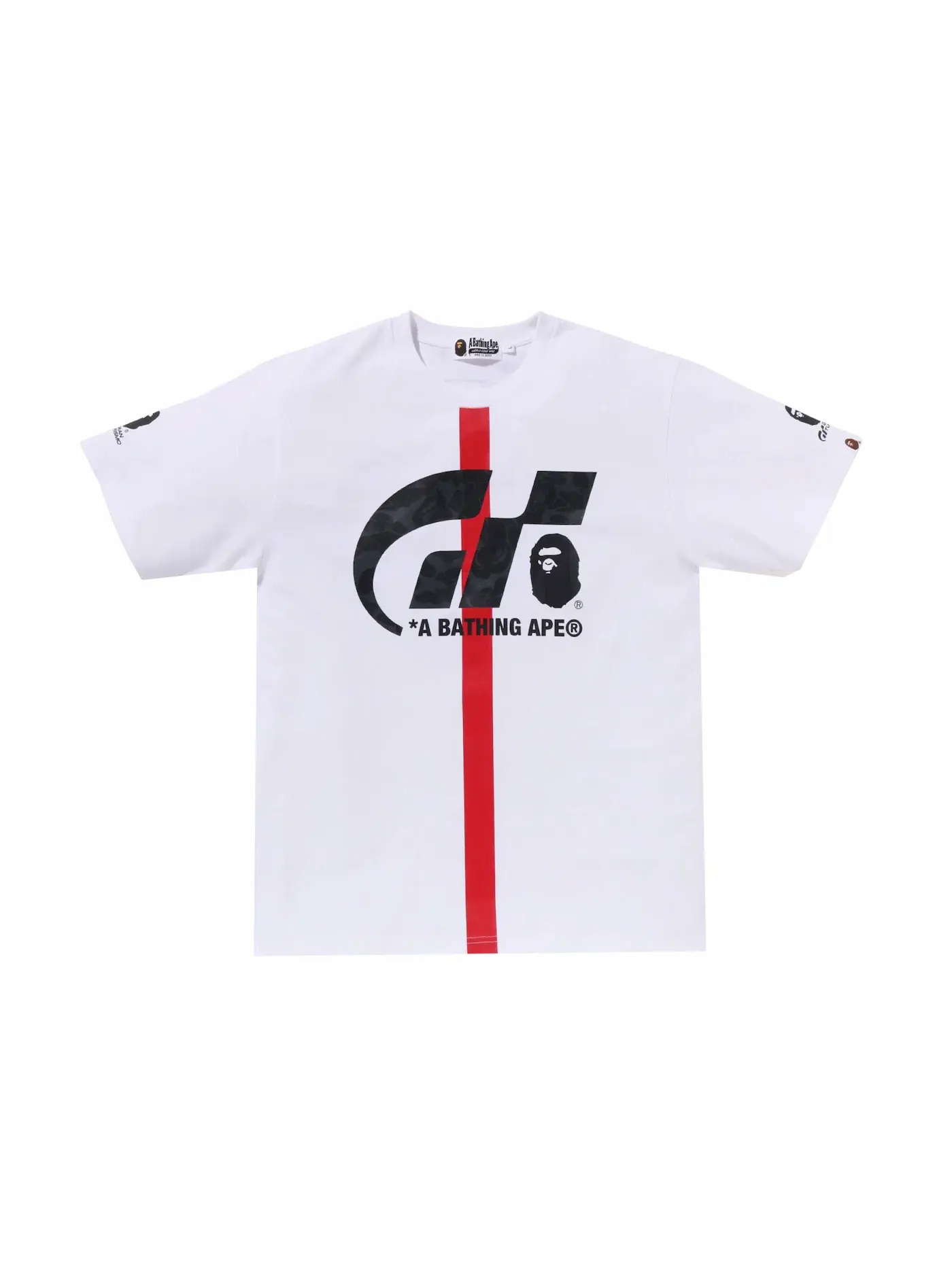 Мужская футболка с принтом BAPE x Gran Turismo Tee (FW23) BAPE — изображение 1 из 2, белый