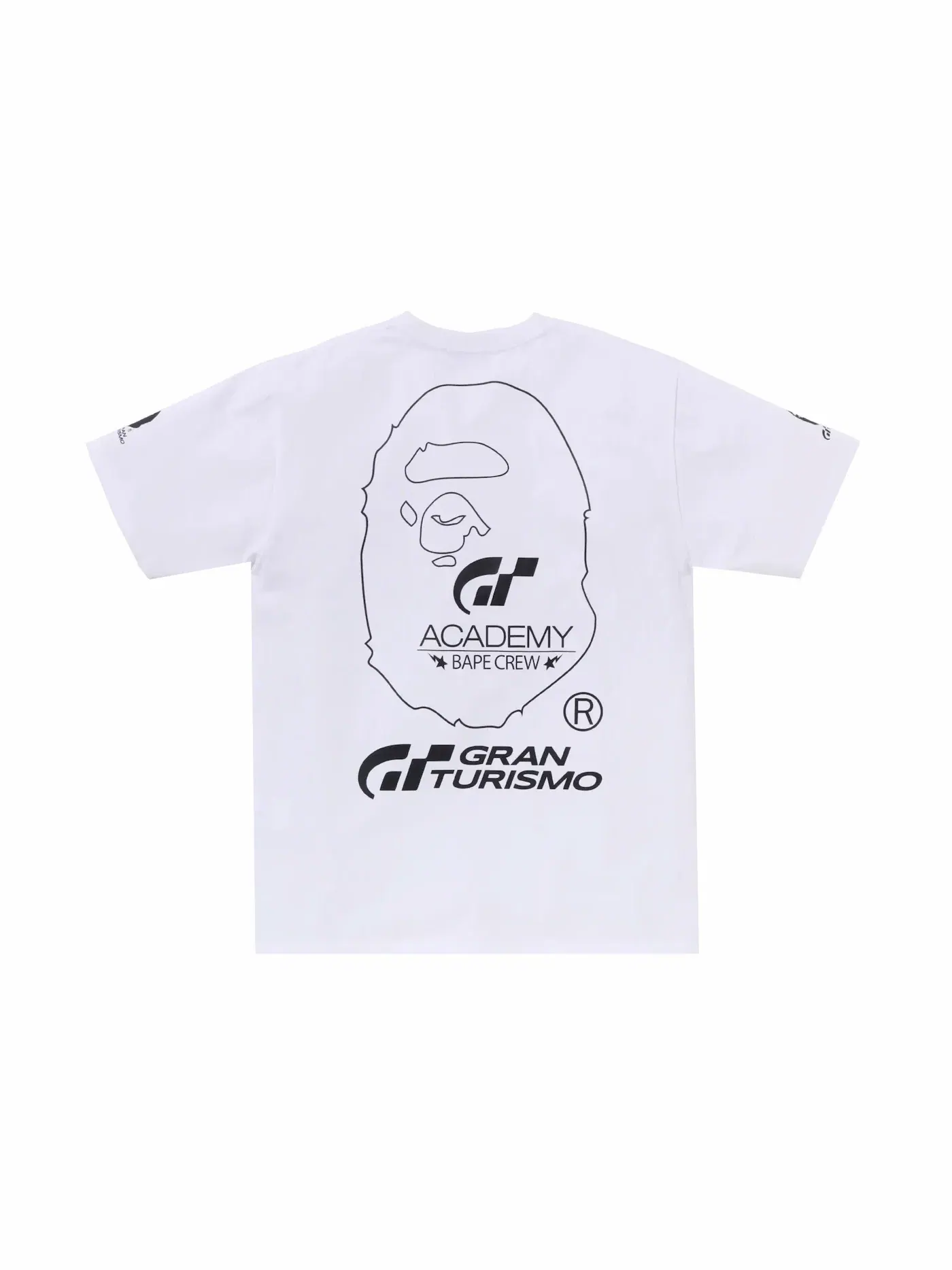 Мужская футболка с принтом BAPE x Gran Turismo Tee (FW23) BAPE — изображение 2 из 2, белый