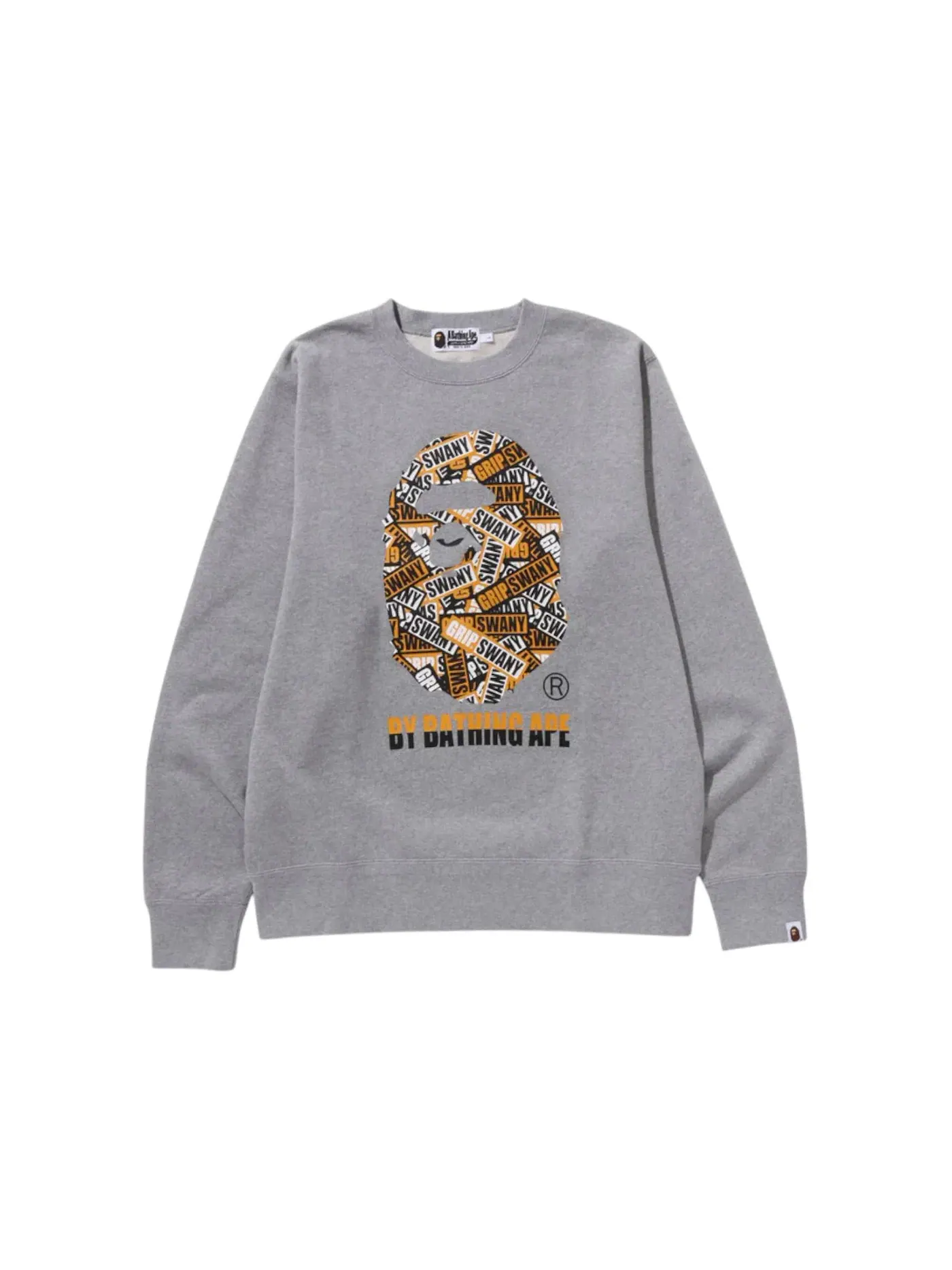 Мужской свитшот BAPE x Grip Swany By Bathing Ape Crewneck — изображение 1 из 1, серый